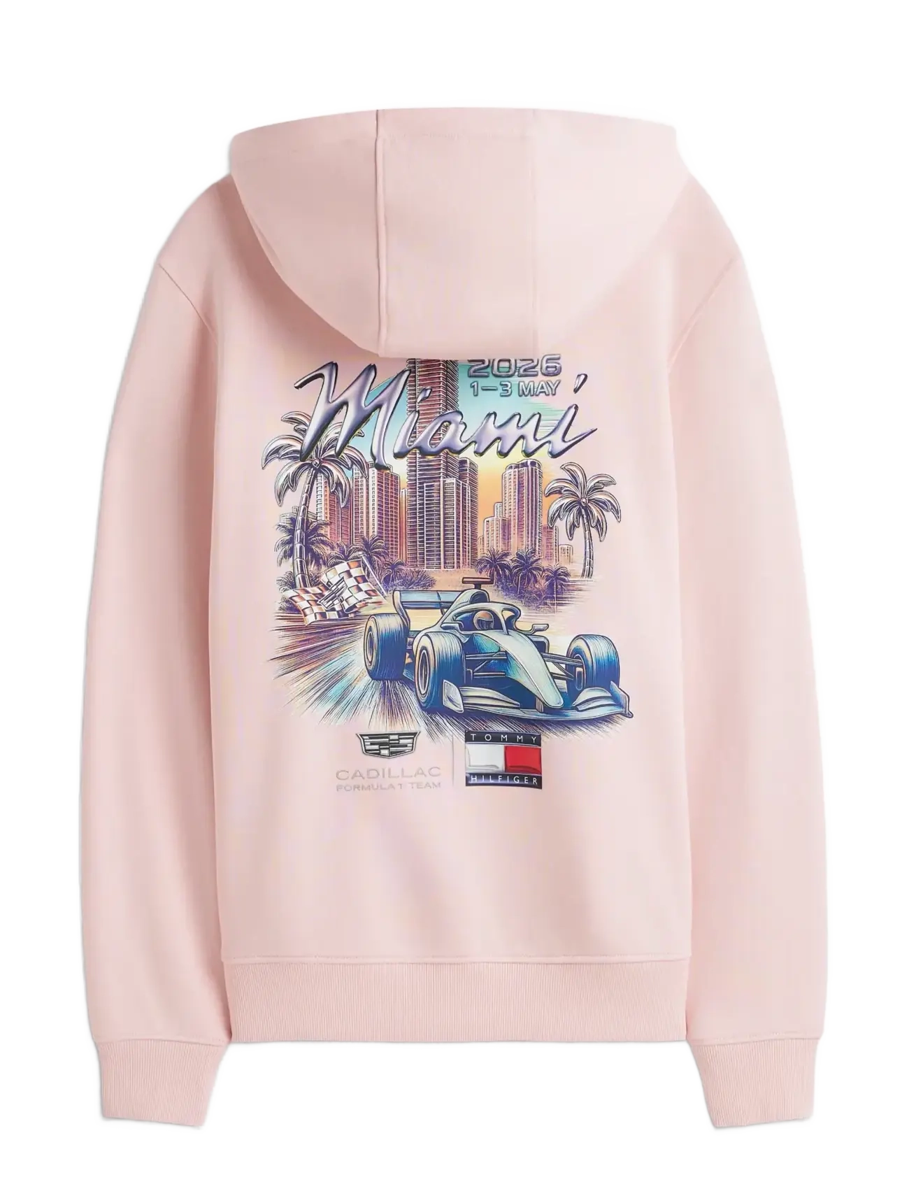 Tommy Hilfiger - TH X CF1 MIAMI GRAPHIC HOODIE - hættetrøjer - pink - 2