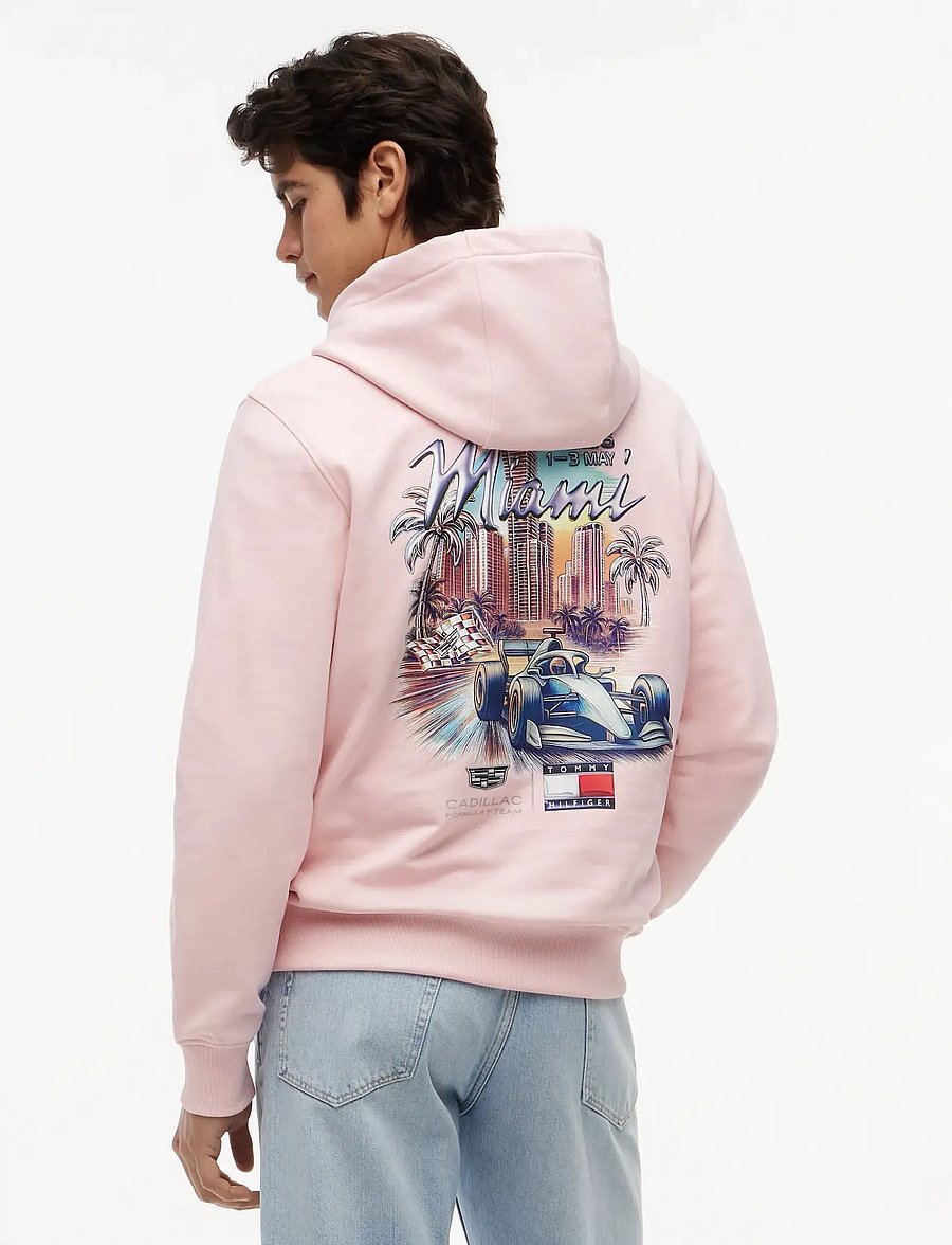 Tommy Hilfiger - TH X CF1 MIAMI GRAPHIC HOODIE - kapuzenpullover - pink - 5