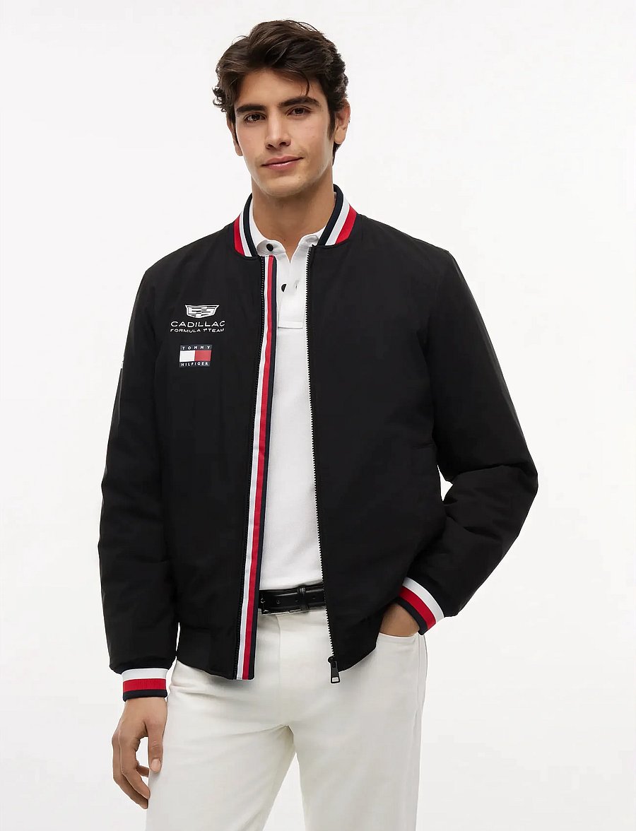 Tommy Hilfiger - TH X CF1 REPLICA VARSITY - varsity jackets - black - 0