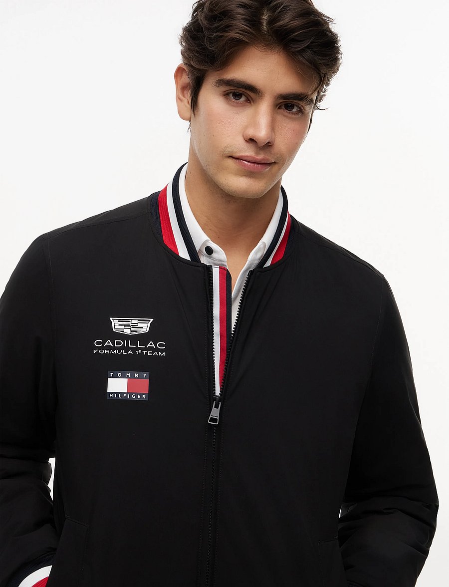 Tommy Hilfiger - TH X CF1 REPLICA VARSITY - varsity jackets - black - 4