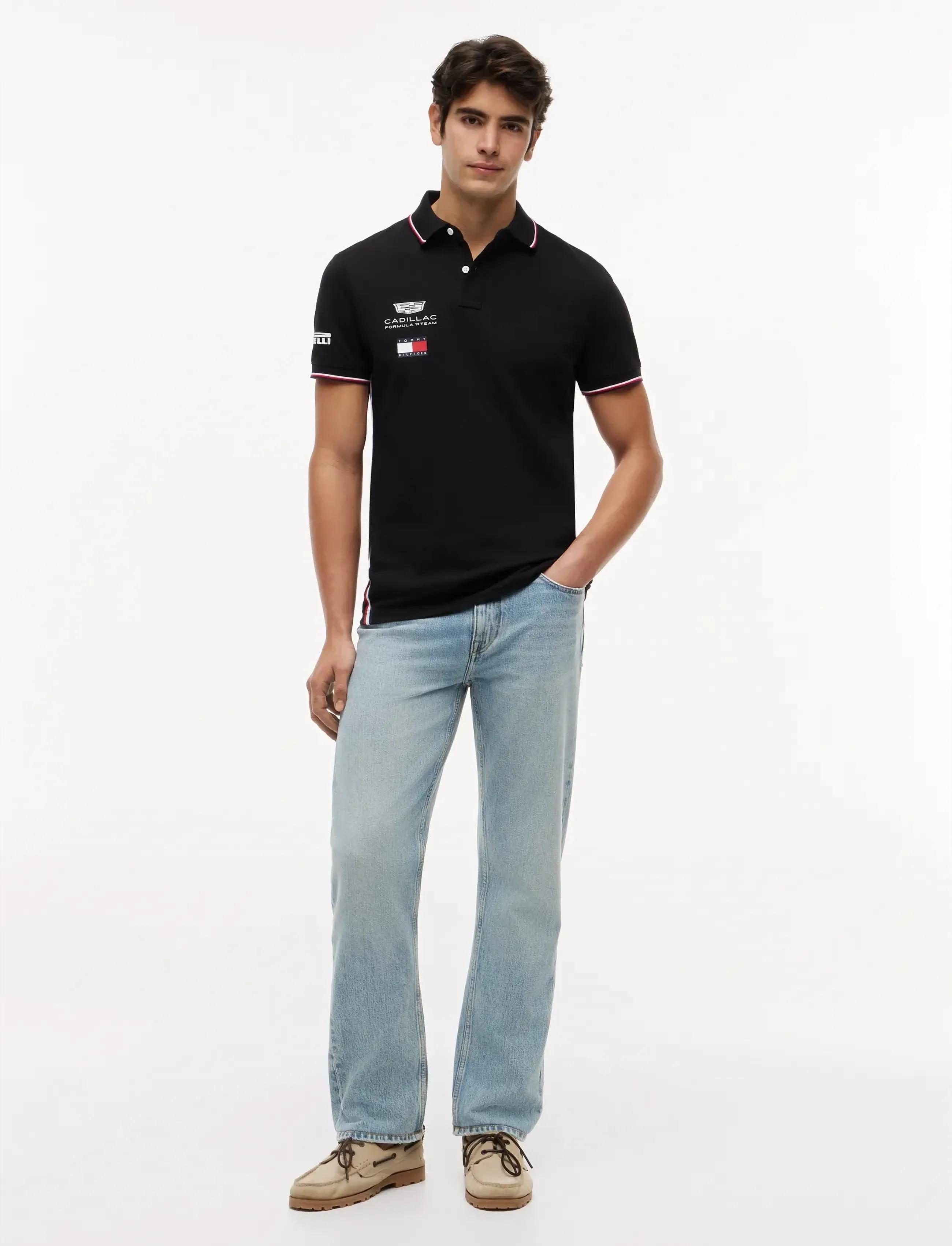 Tommy Hilfiger - TH X CF1 REPLICA POLO - koszulki polo - black - 4