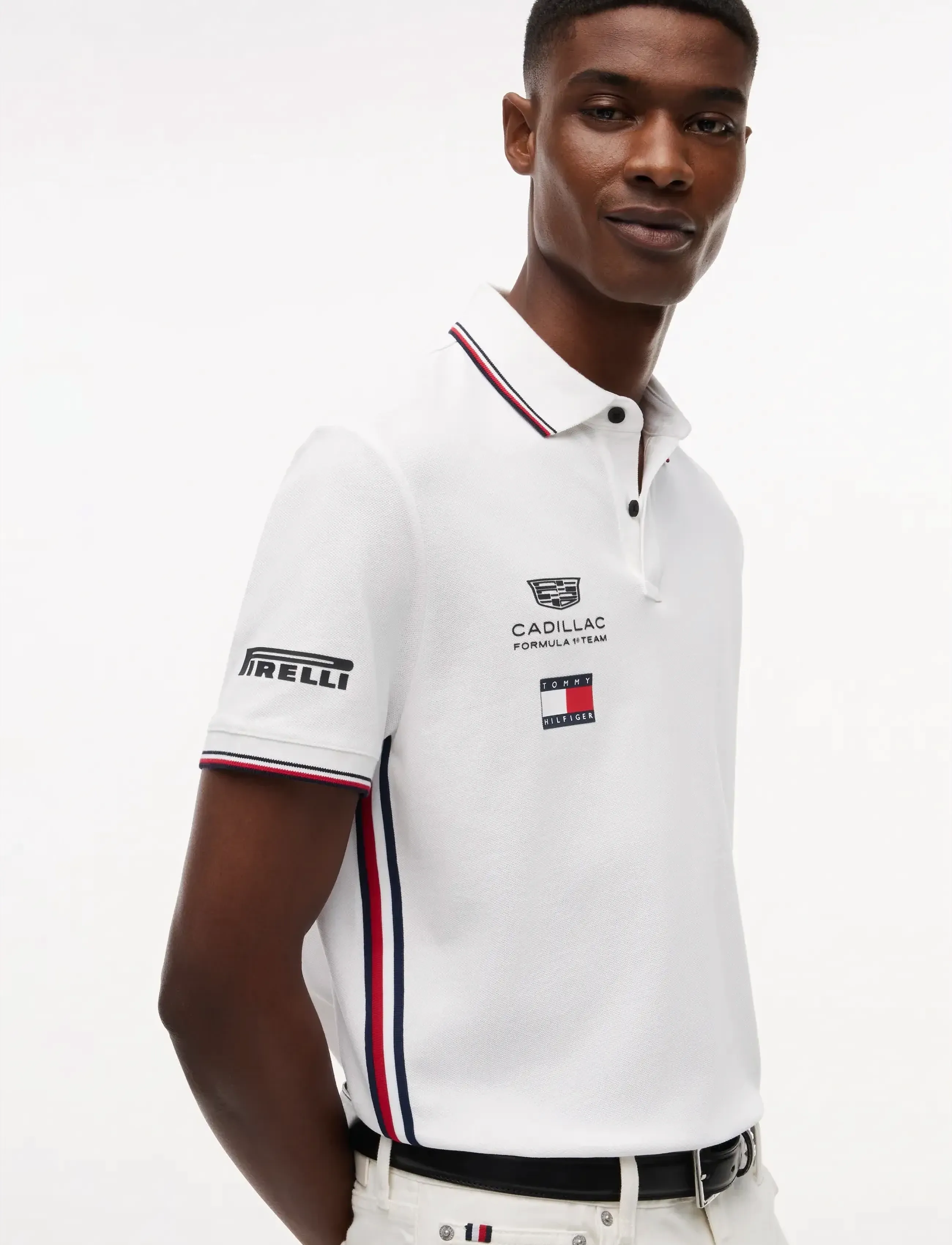 Tommy Hilfiger - TH X CF1 REPLICA POLO - oberteile & t-shirts - white - 3
