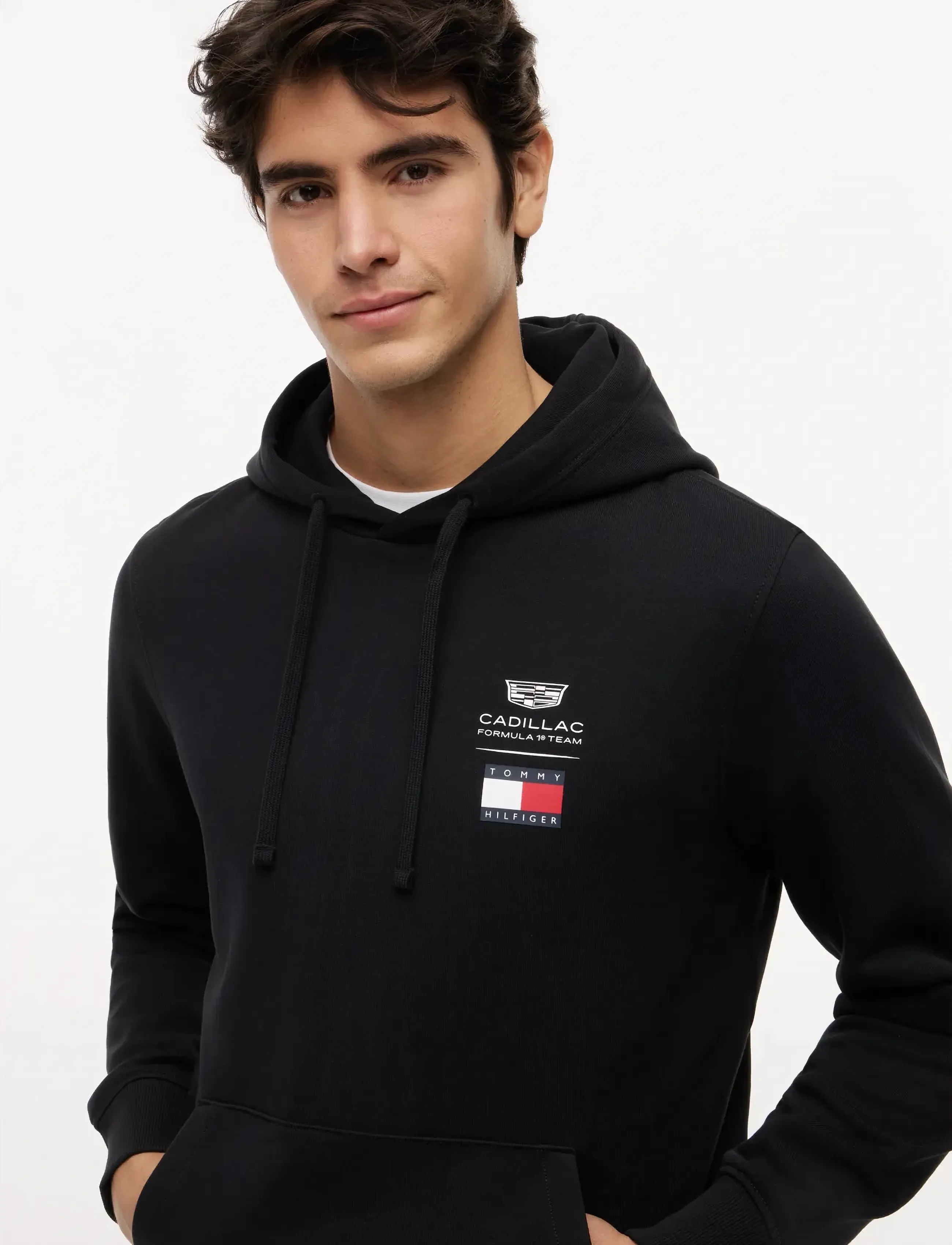 Tommy Hilfiger TH X CF1 LOGO HOODIE - Kleidung - BLACK / black