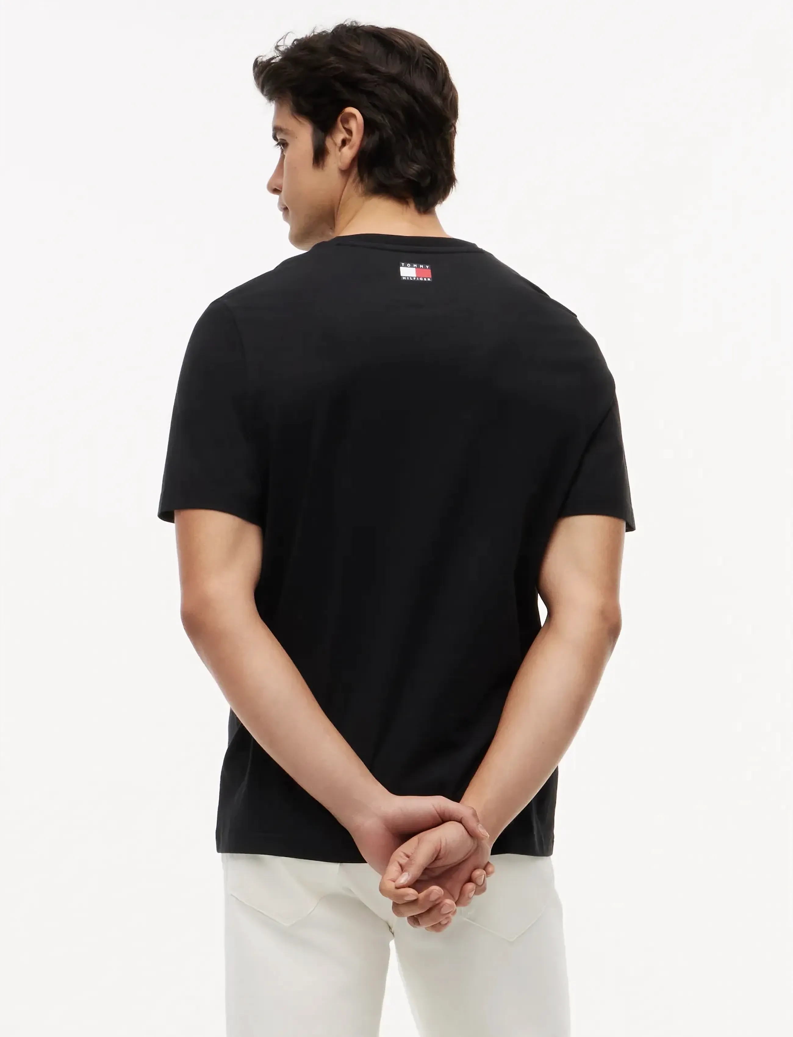 Tommy Hilfiger - TH X CF1 LOGO TEE - kortærmede t-shirts - black - 5