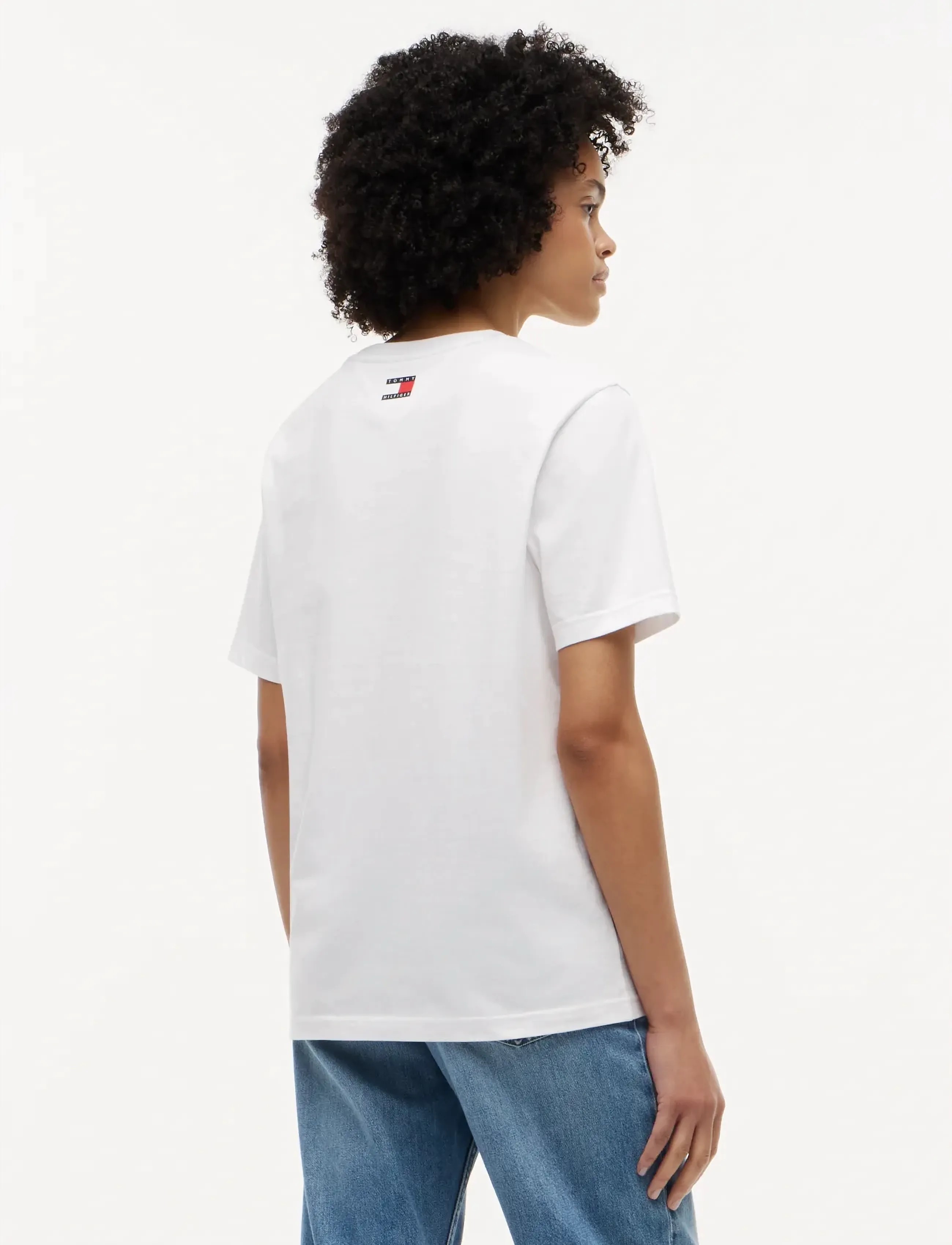 Tommy Hilfiger - TH X CF1 LOGO TEE - kortærmede t-shirts - white - 3