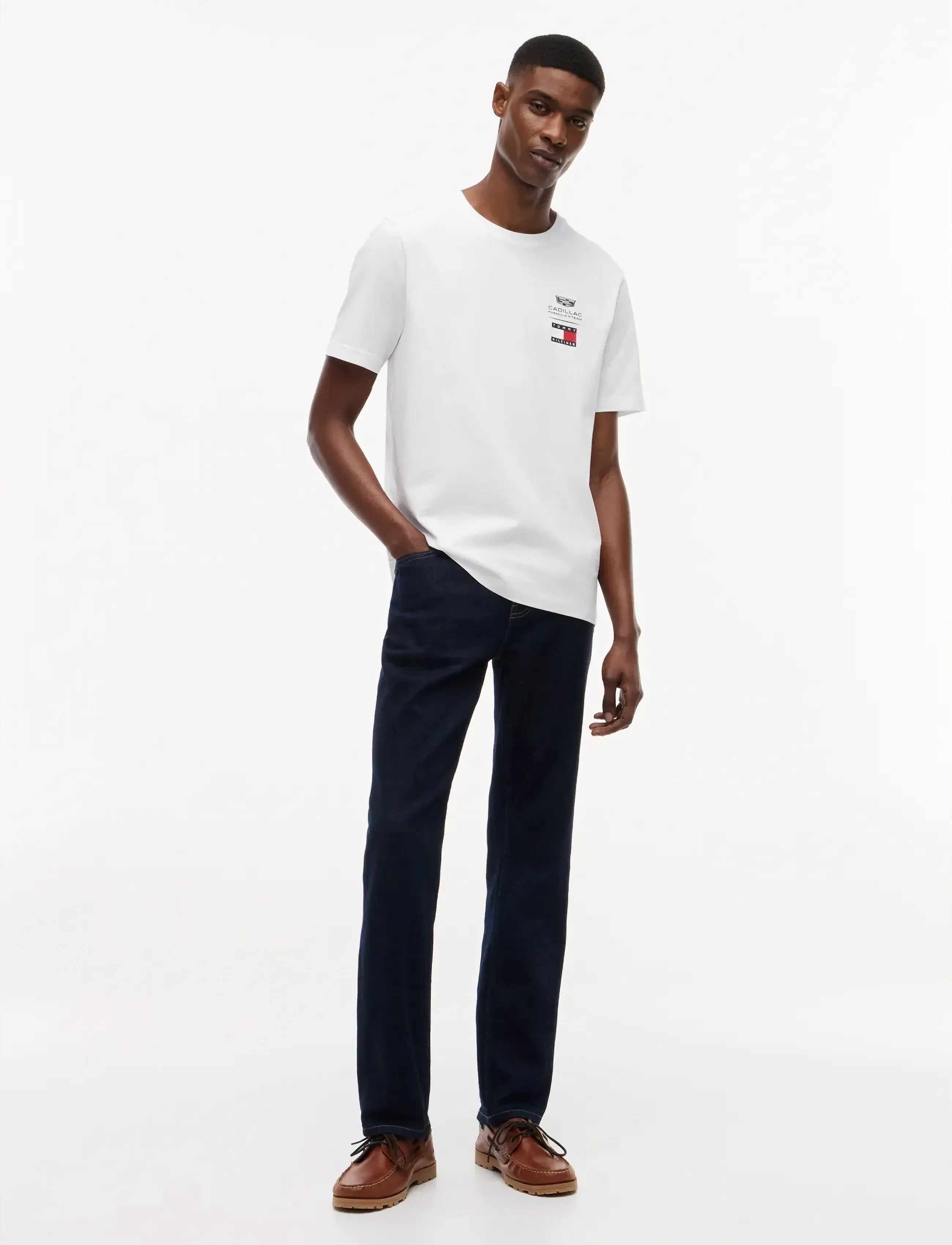Tommy Hilfiger - TH X CF1 LOGO TEE - kortærmede t-shirts - white - 5