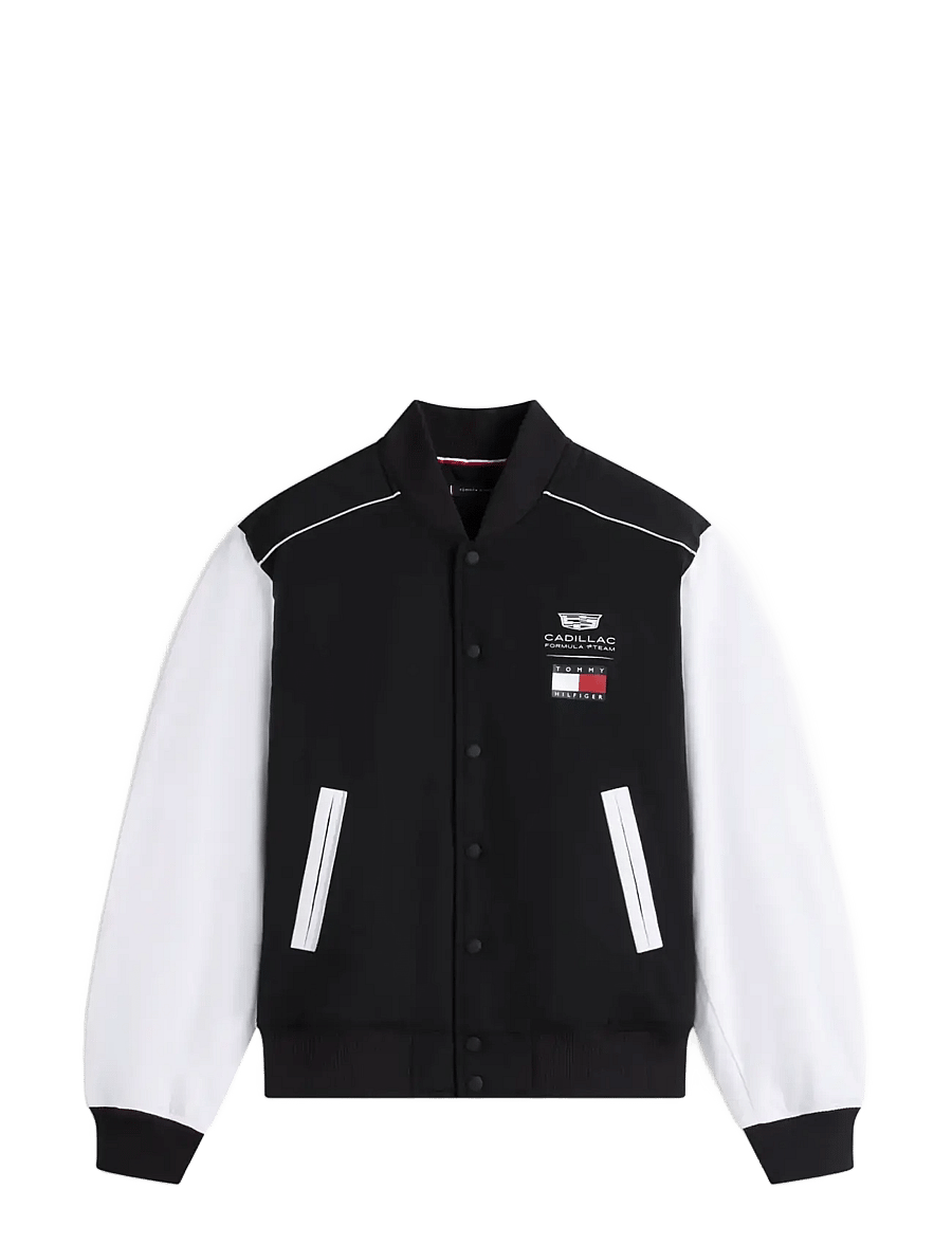 Tommy Hilfiger - TH X CF1 SCRIPT VARSITY JACKET - kolledžijakid - black white - 1