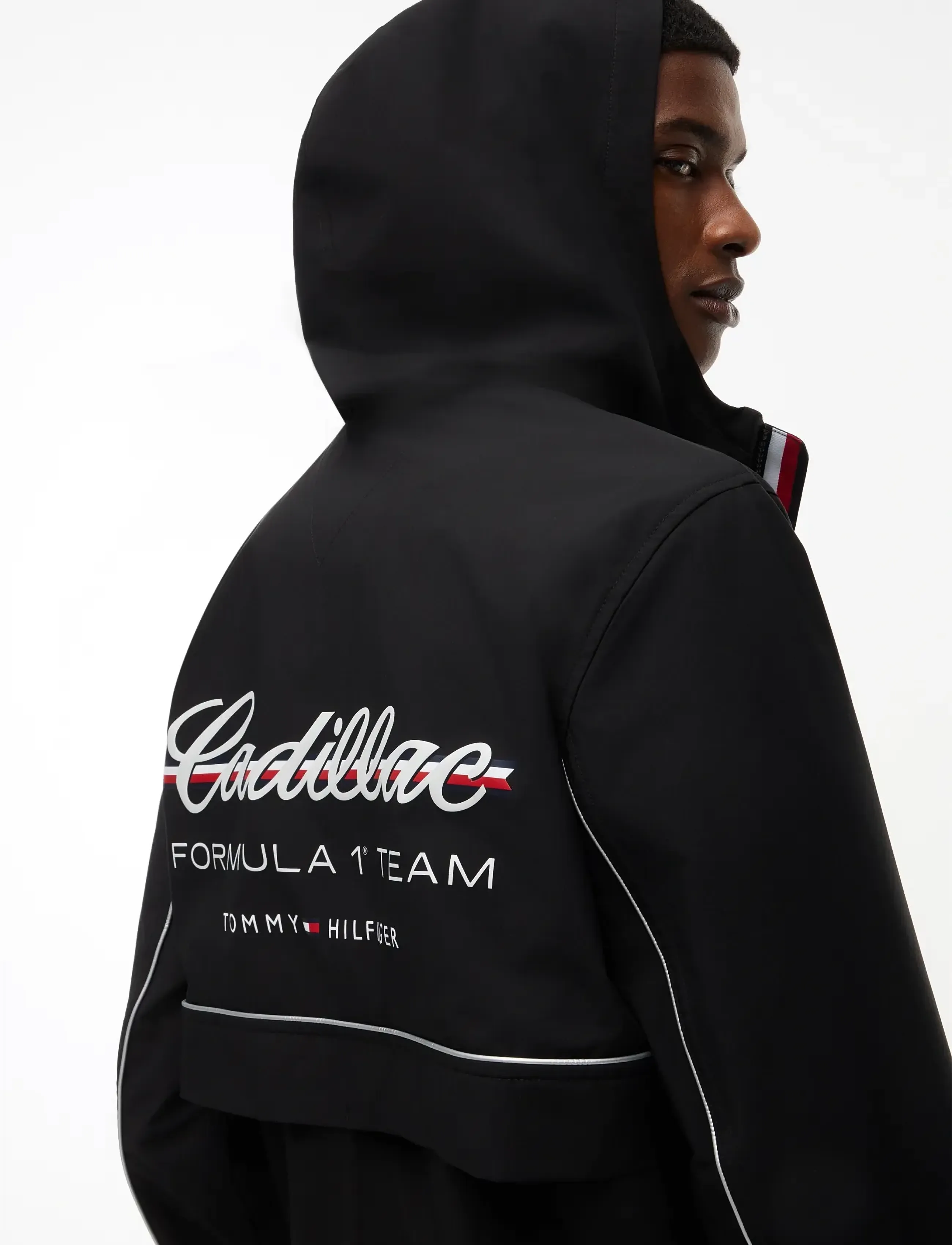 Tommy Hilfiger - TH X CF1 SCRIPT WINDBREAKER - kevadjoped - black - 5