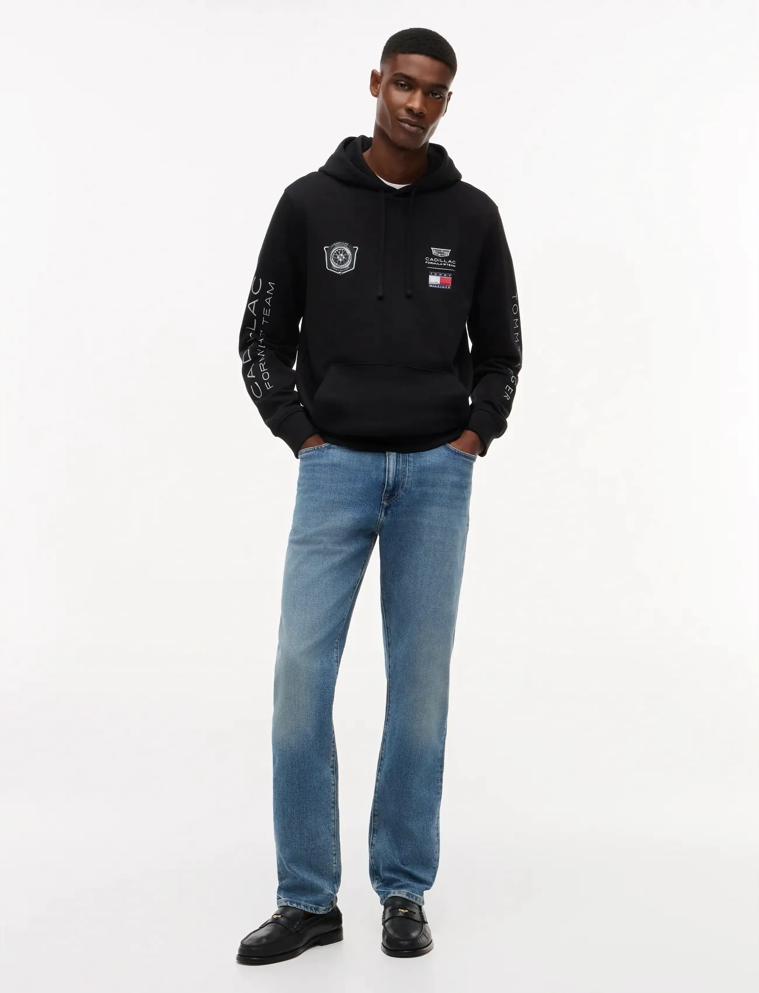 Tommy Hilfiger - TH X CF1 RACING GRAPHIC HOODIE - hættetrøjer - black - 2