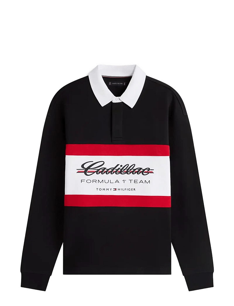 Tommy Hilfiger - TH X CF1 PANELLED SCRIPT RUGBY - langärmelig - black - 1