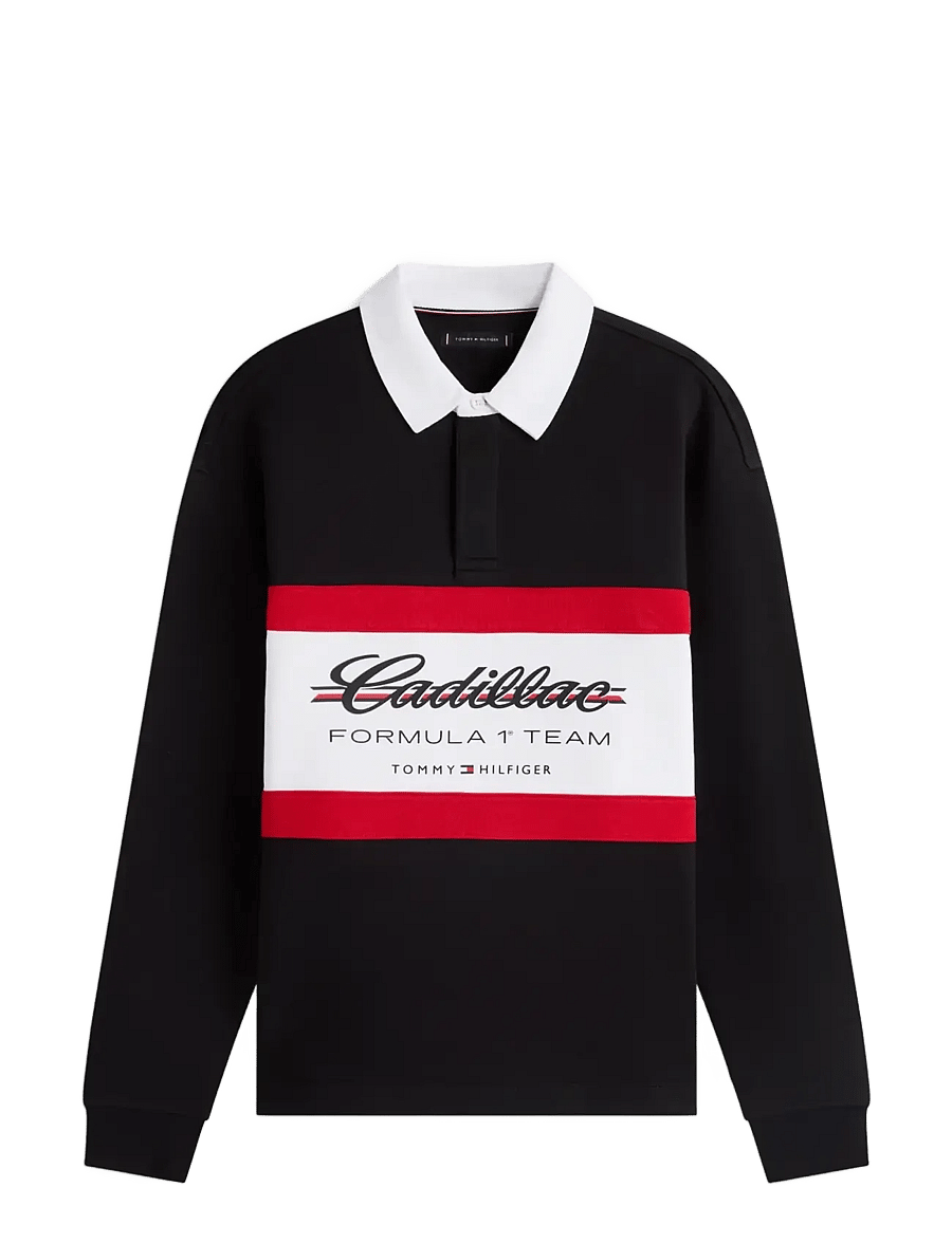 Tommy Hilfiger - TH X CF1 PANELLED SCRIPT RUGBY - langärmelig - black - 1