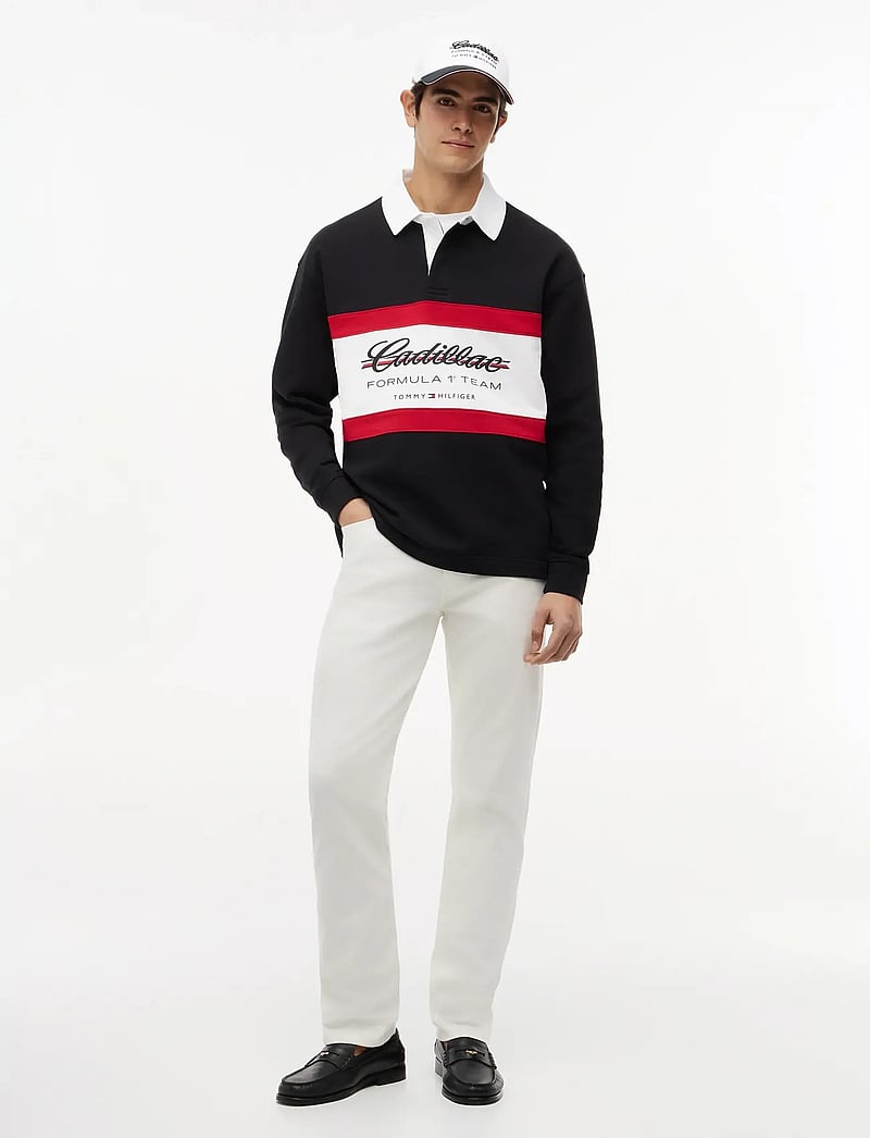 Tommy Hilfiger - TH X CF1 PANELLED SCRIPT RUGBY - langärmelig - black - 0