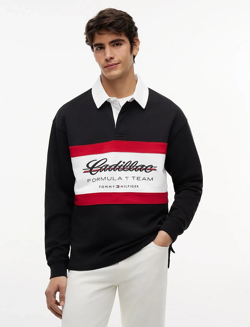 Tommy Hilfiger - TH X CF1 PANELLED SCRIPT RUGBY - langärmelig - black - 4