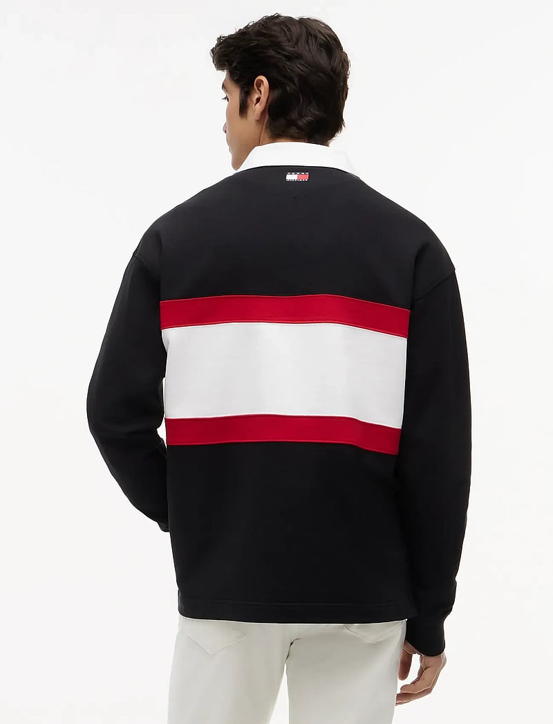 Tommy Hilfiger - TH X CF1 PANELLED SCRIPT RUGBY - langärmelig - black - 5