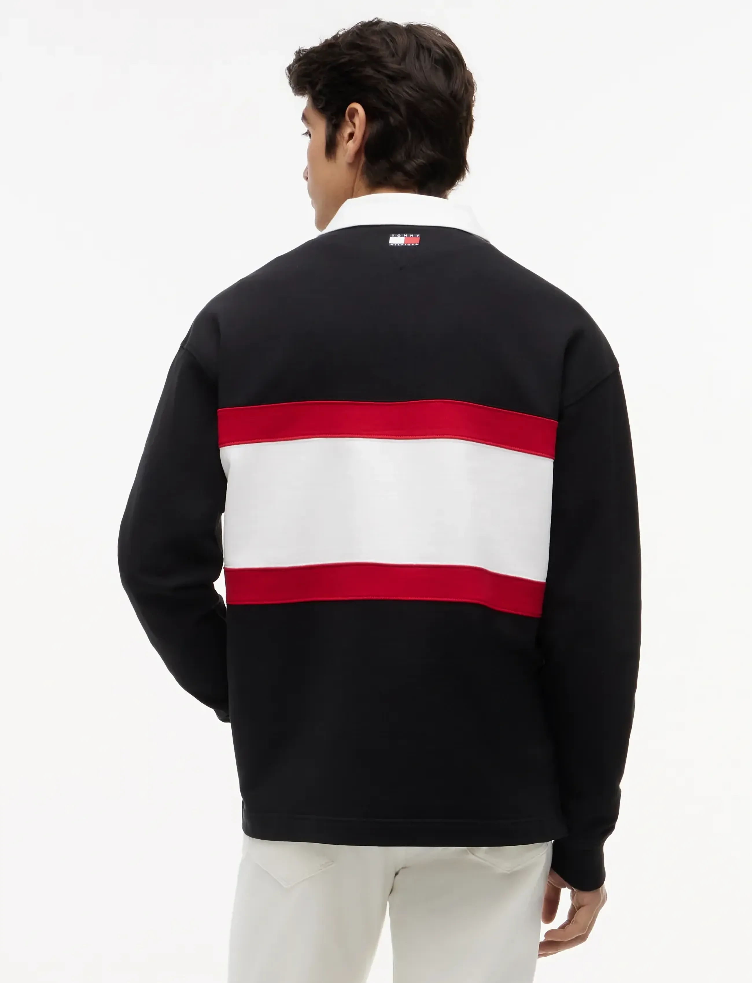 Tommy Hilfiger - TH X CF1 PANELLED SCRIPT RUGBY - langärmelig - black - 5