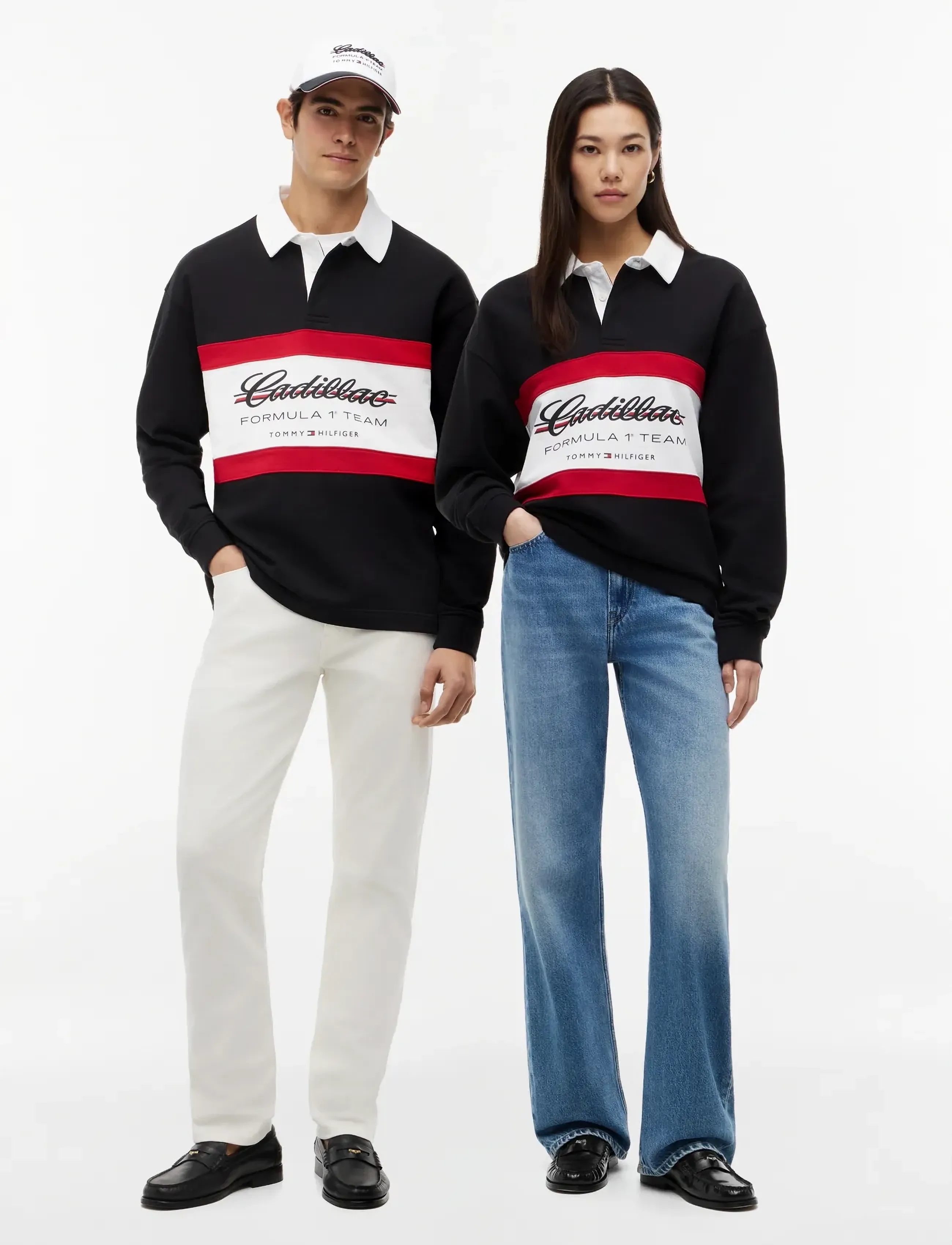 TOMMY HILFIGER Th X Cf1 Panelled Script Rugby långärmade t-shirts herr – bild 6