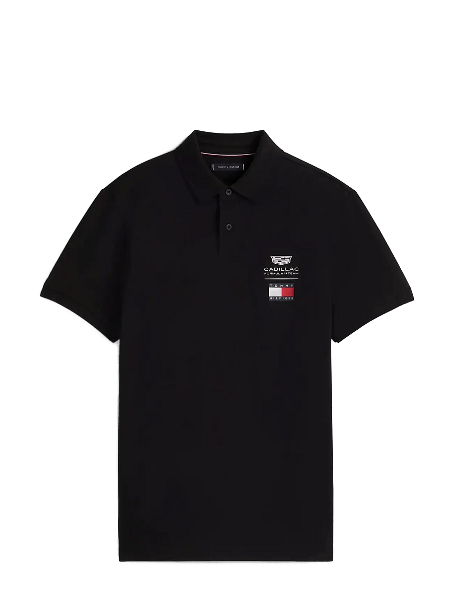 Tommy Hilfiger - TH X CF1 LOGO POLO - lühikeste varrukatega polod - black - 1