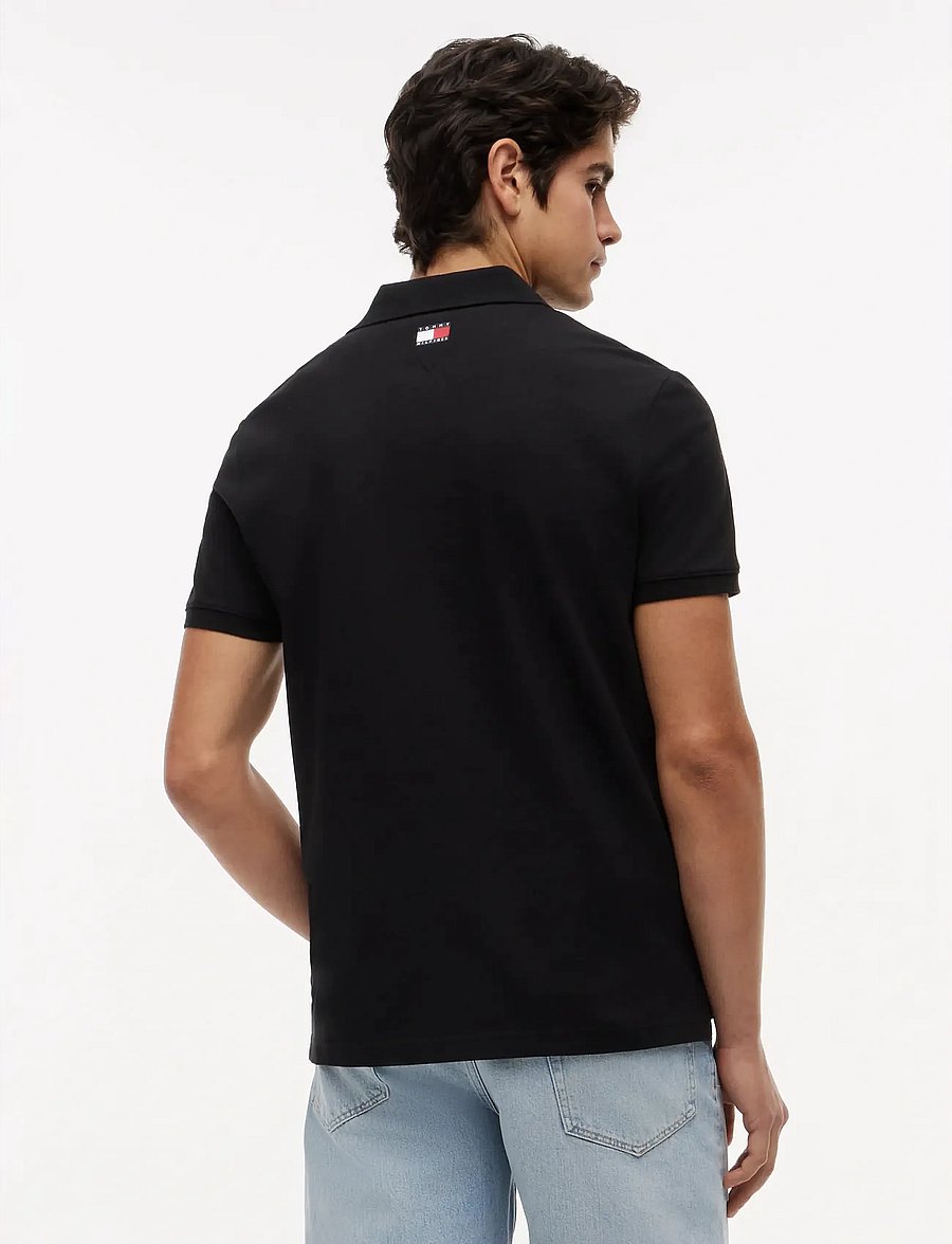 Tommy Hilfiger - TH X CF1 LOGO POLO - lühikeste varrukatega polod - black - 4