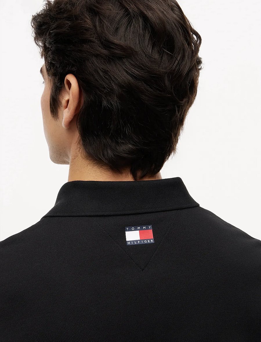 Tommy Hilfiger - TH X CF1 LOGO POLO - lühikeste varrukatega polod - black - 5