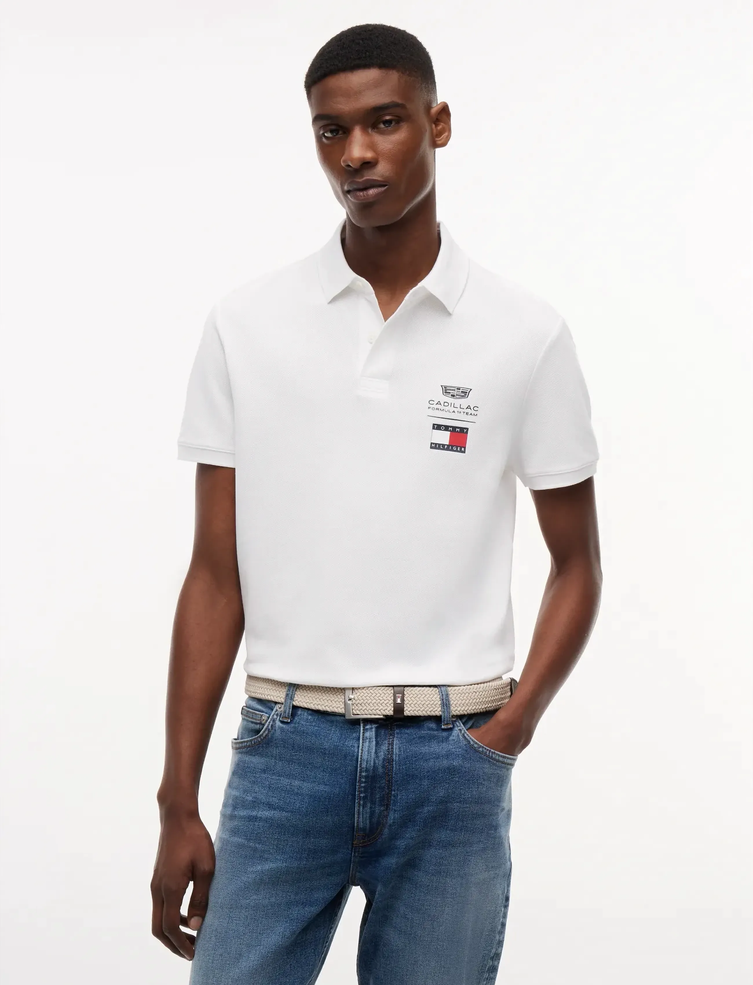 Tommy Hilfiger - TH X CF1 LOGO POLO - kurzärmelig - white - 3