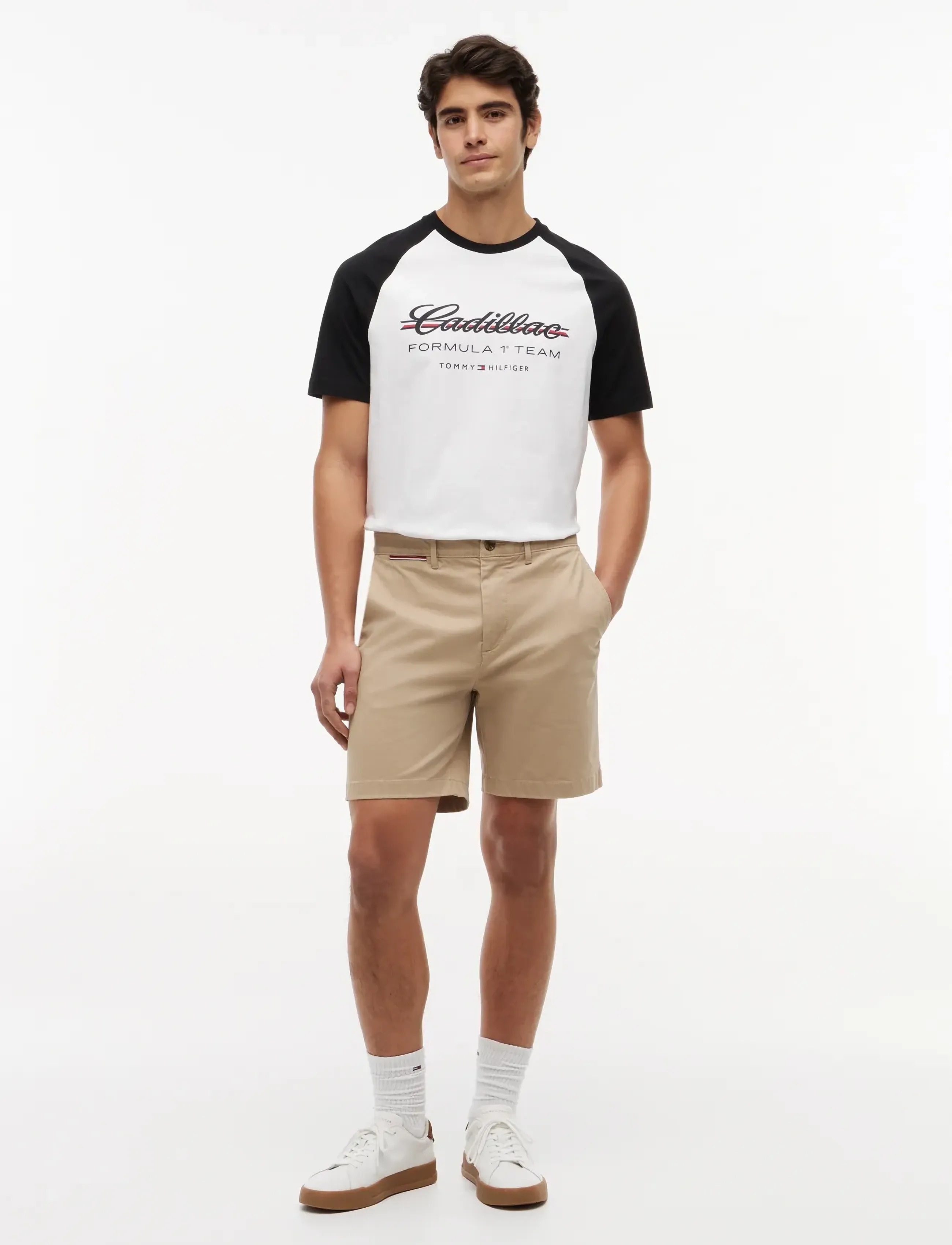 Tommy Hilfiger - TH X CF1 SCRIPT RAGLAN TEE - mehed - white   black - 4