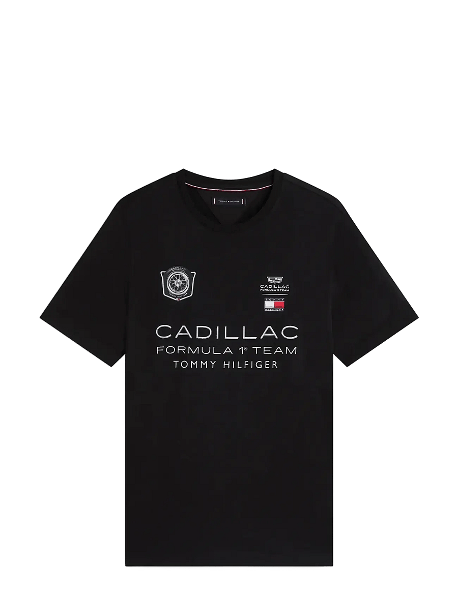 Tommy Hilfiger - TH X CF1 RACING GRAPHIC TEE - kortärmade t-shirts - black - 1