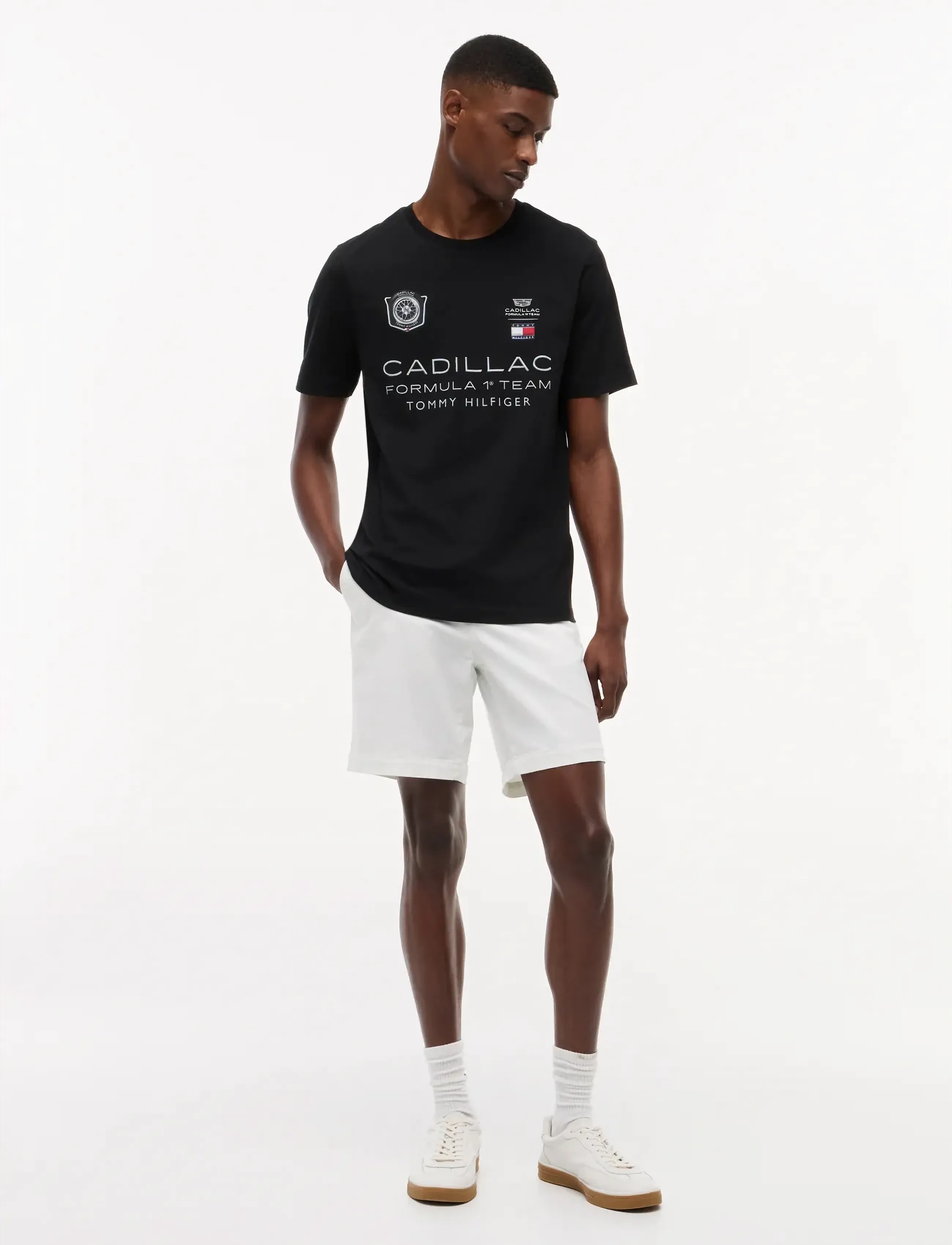 Tommy Hilfiger - TH X CF1 RACING GRAPHIC TEE - short-sleeved t-shirts - black - 2
