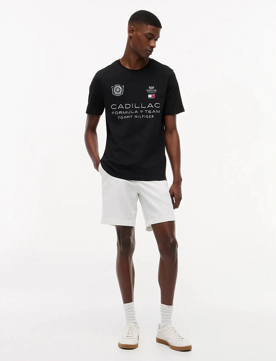 Tommy Hilfiger - TH X CF1 RACING GRAPHIC TEE - kortärmade t-shirts - black - 2