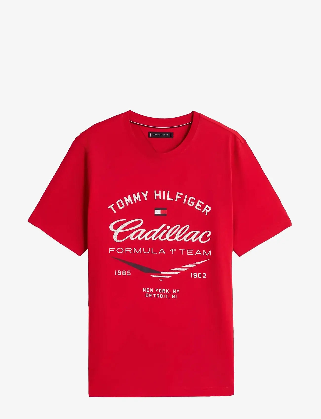 Tommy Hilfiger - TH X CF1 VARSITY GRAPHIC TEE - kortærmede t-shirts - red - 1