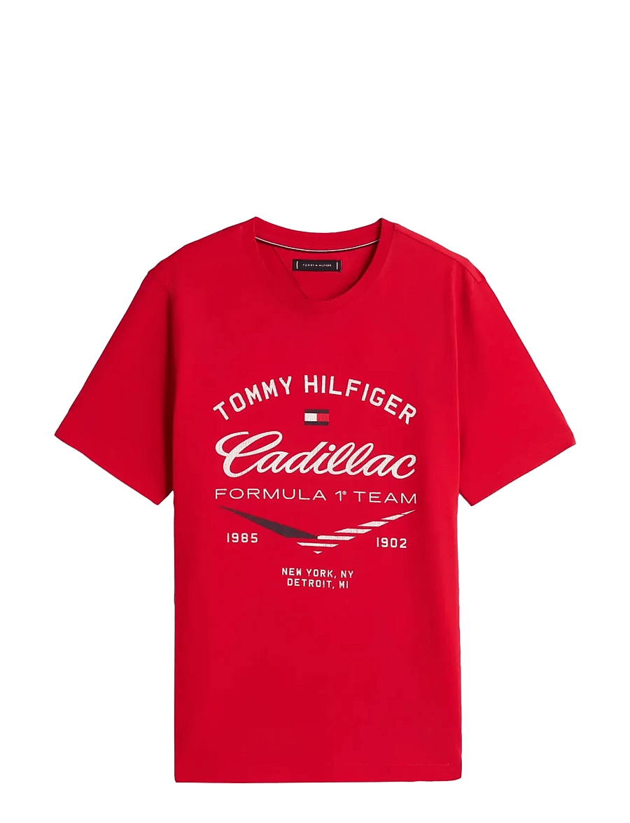 Tommy Hilfiger - TH X CF1 VARSITY GRAPHIC TEE - kurzärmelig - red - 1