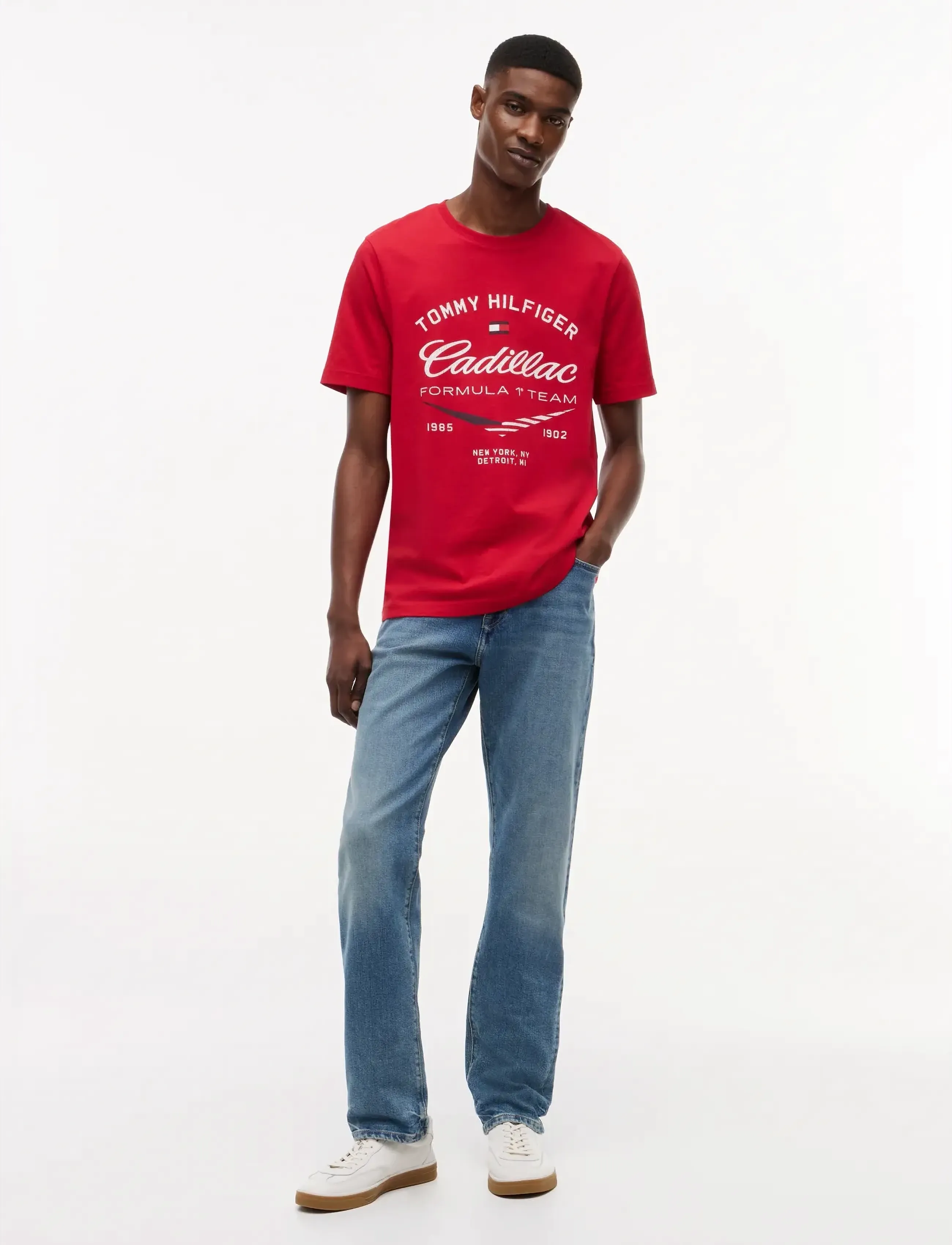 Tommy Hilfiger - TH X CF1 VARSITY GRAPHIC TEE - short-sleeved t-shirts - red - 2