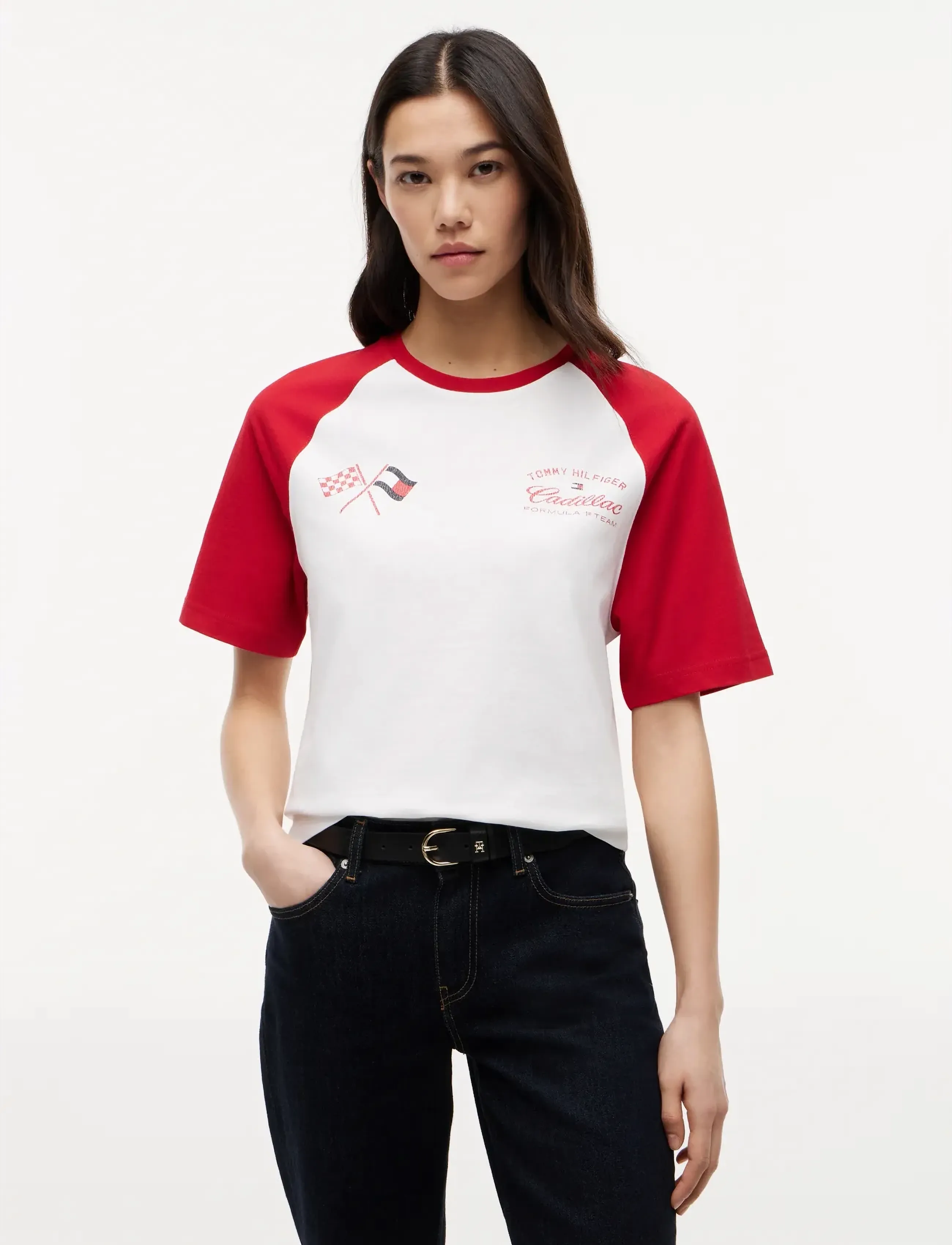 TOMMY HILFIGER Th X Cf1 Varsity Raglan Tee t-shirts herr – bild 2