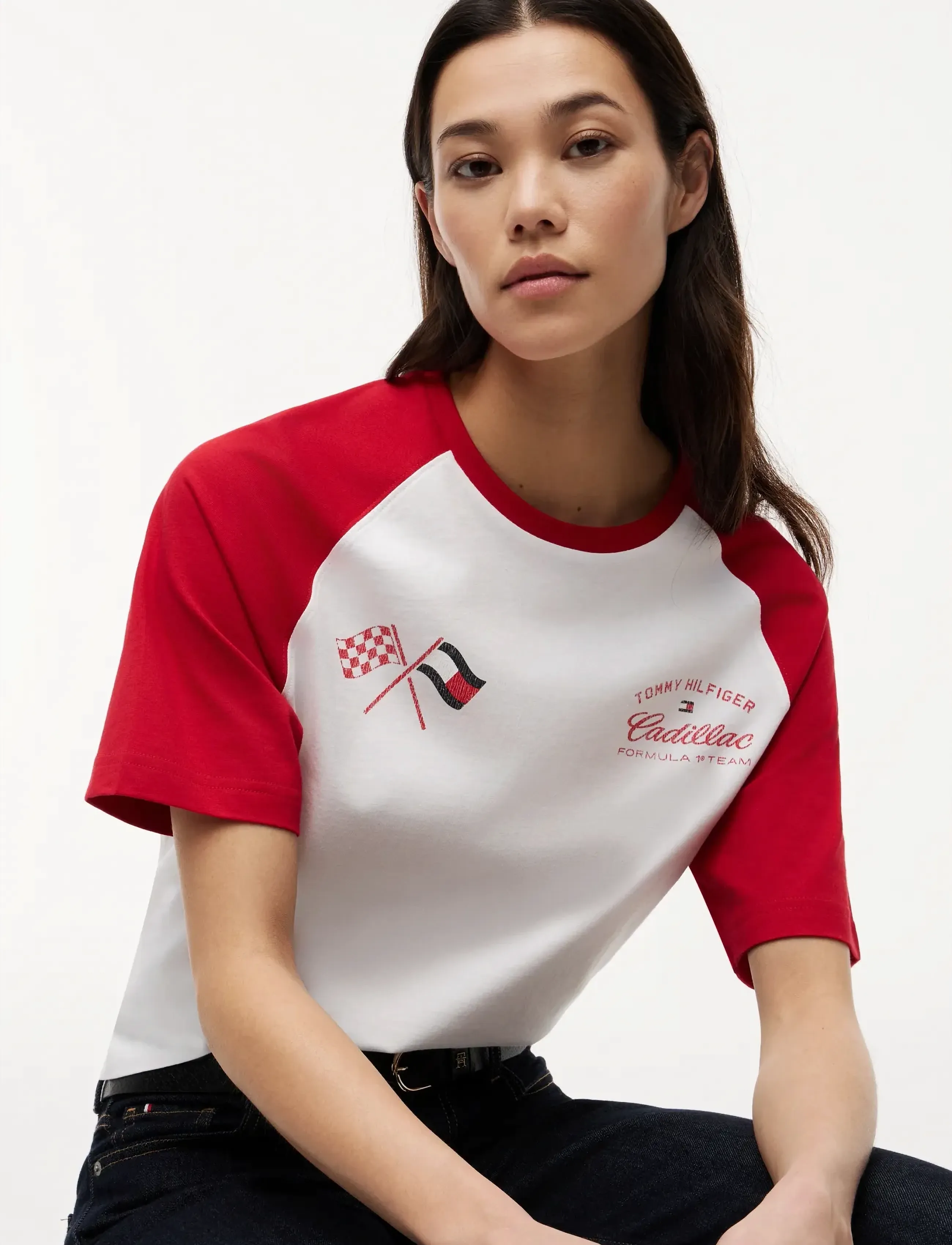 TOMMY HILFIGER Th X Cf1 Varsity Raglan Tee t-shirts herr – bild 5