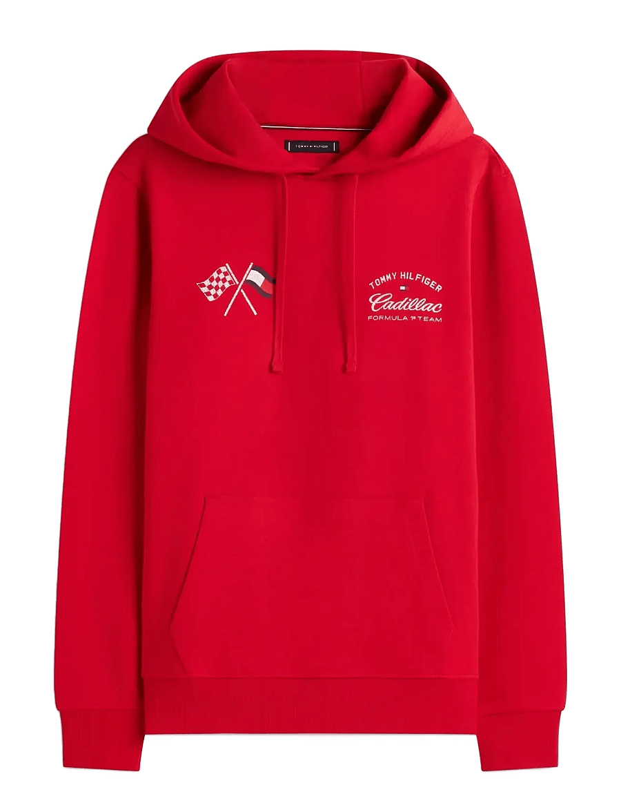 Tommy Hilfiger - TH X CF1 VARSITY GRAPHIC HOODIE - kapuzenpullover - red - 1