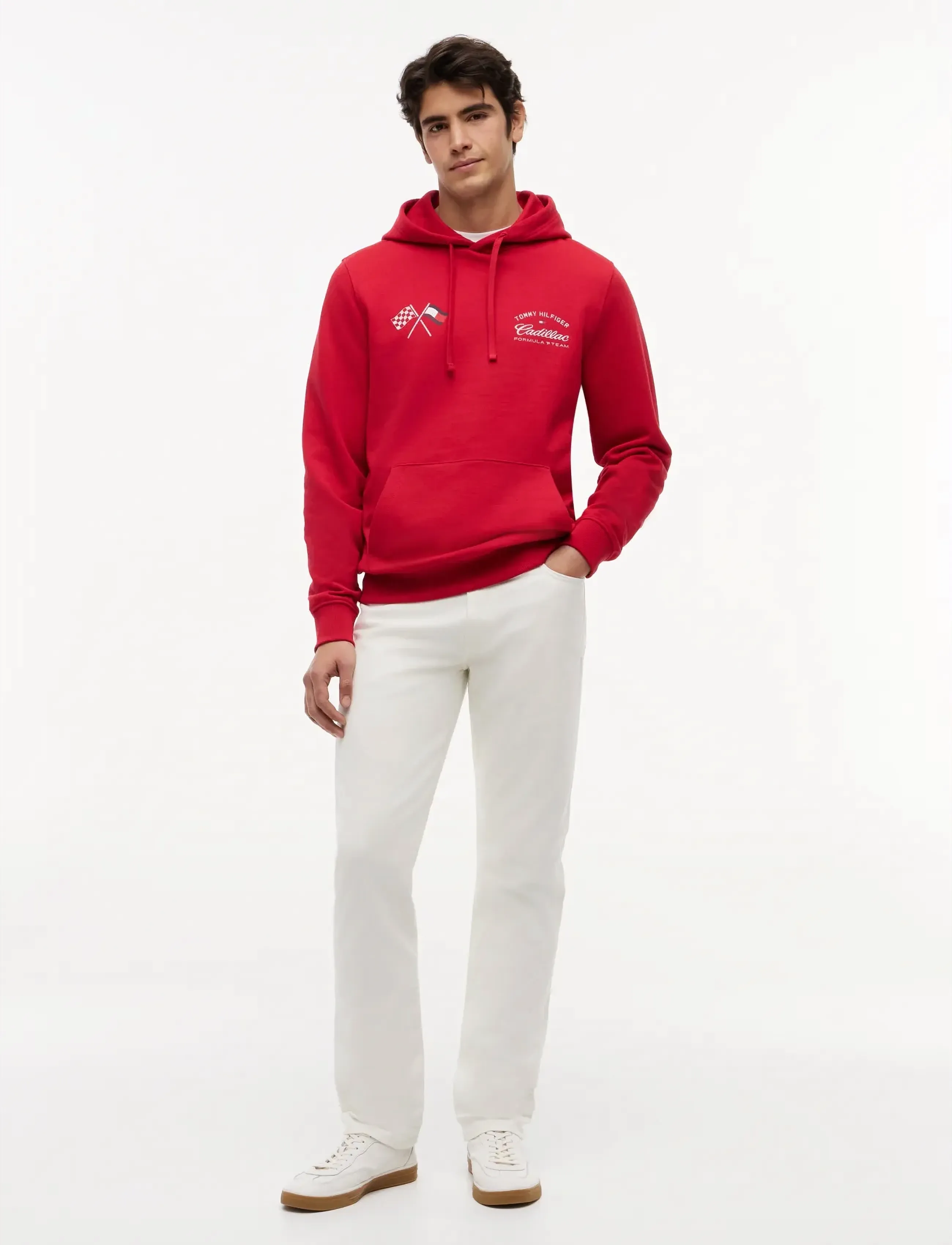 Tommy Hilfiger - TH X CF1 VARSITY GRAPHIC HOODIE - hættetrøjer - red - 2