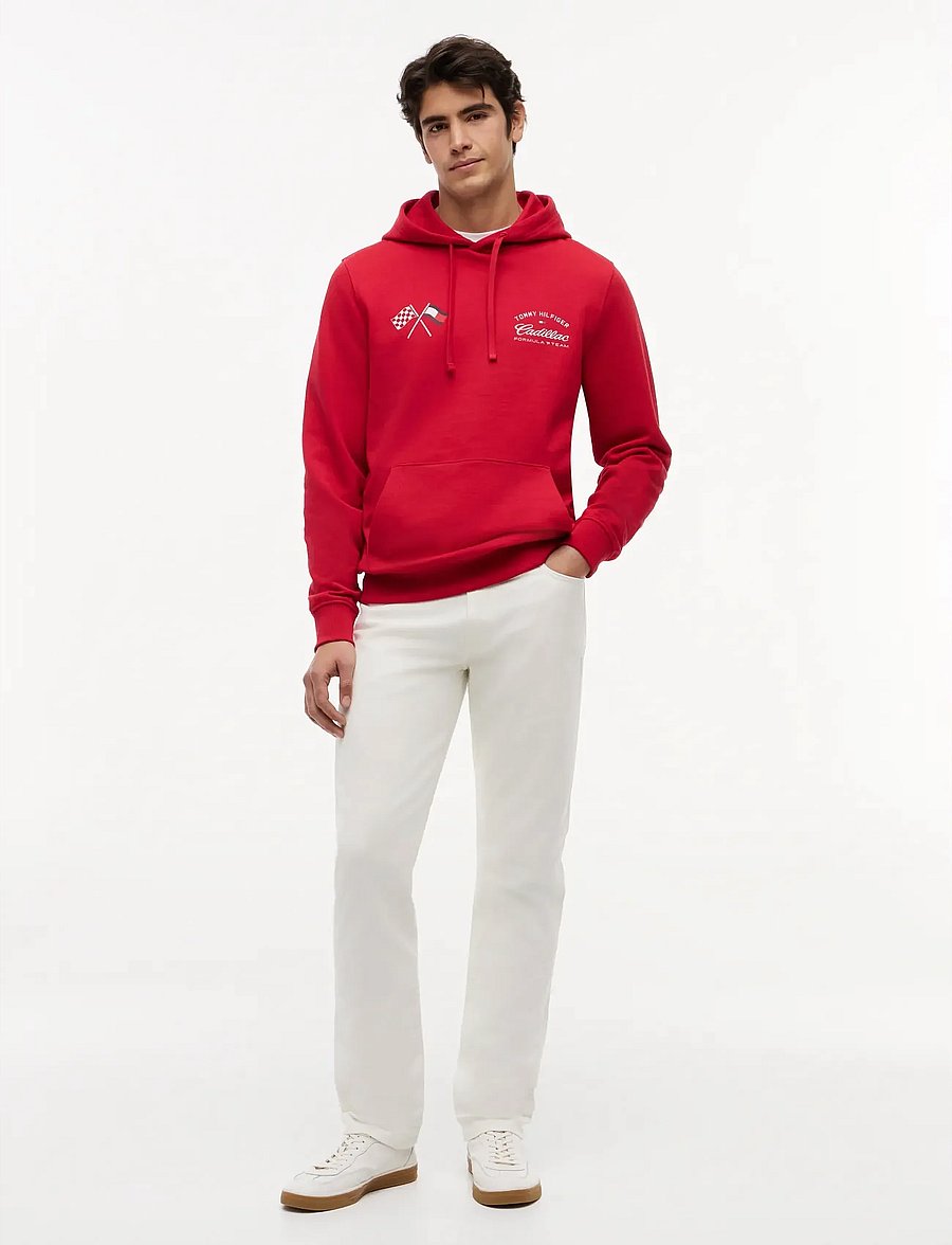 Tommy Hilfiger - TH X CF1 VARSITY GRAPHIC HOODIE - kapuzenpullover - red - 2