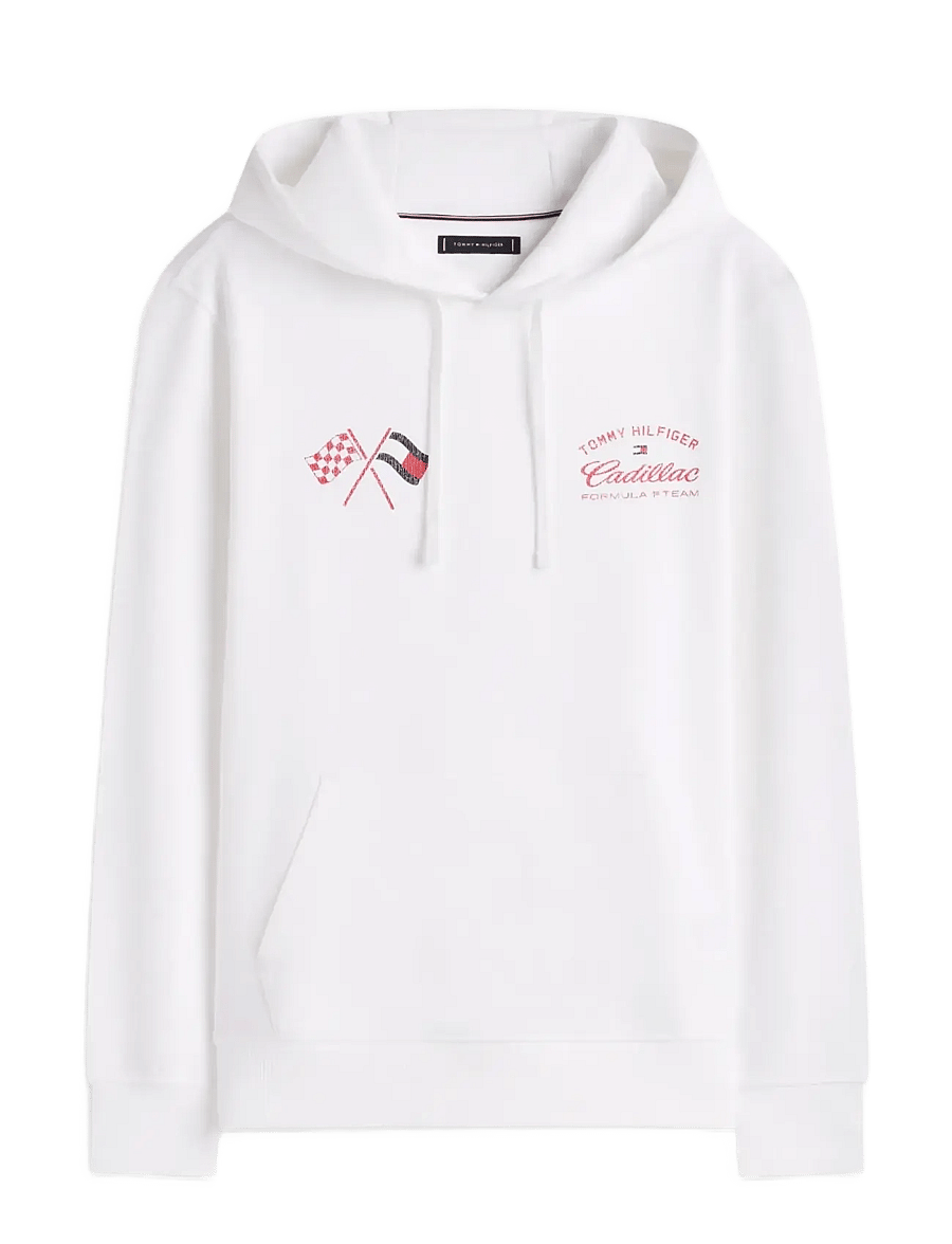 Tommy Hilfiger - TH X CF1 VARSITY GRAPHIC HOODIE - hættetrøjer - white - 1