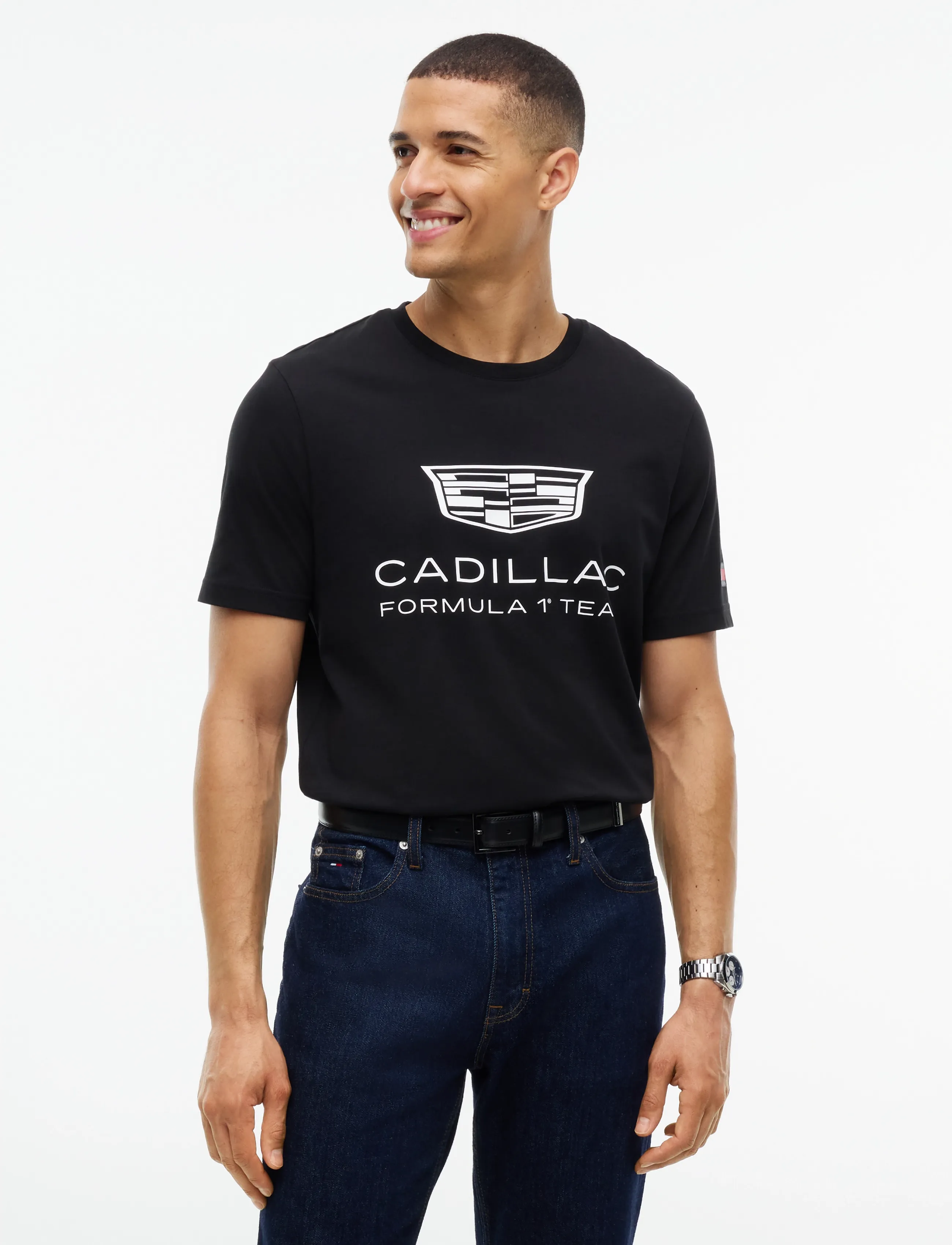 Tommy Hilfiger TH X CF1 SHIELD GRAPHIC TEE - Tommy Hilfiger - BLACK / black
