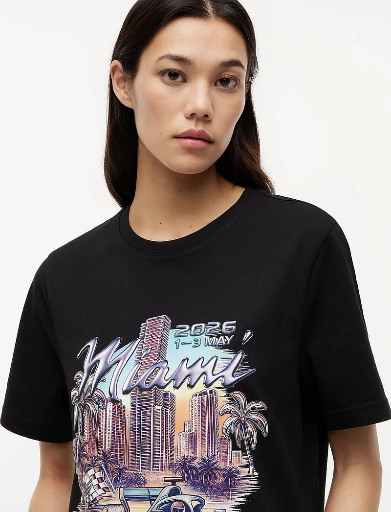 Tommy Hilfiger - TH X CF1 MIAMI GRAPHIC TEE - kortærmede t-shirts - black - 3