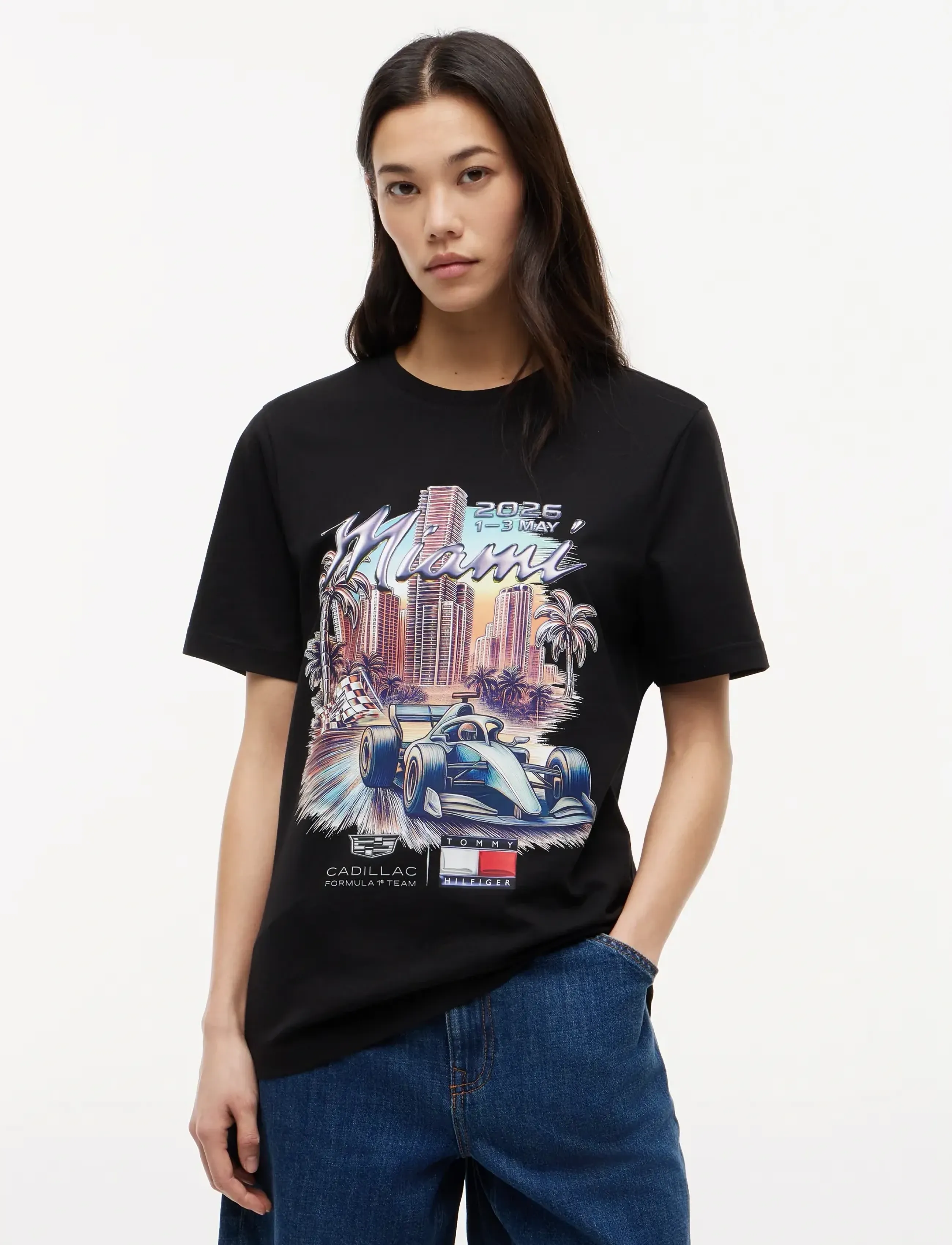 TOMMY HILFIGER Th X Cf1 Miami Graphic Tee t-shirts herr – bild 4