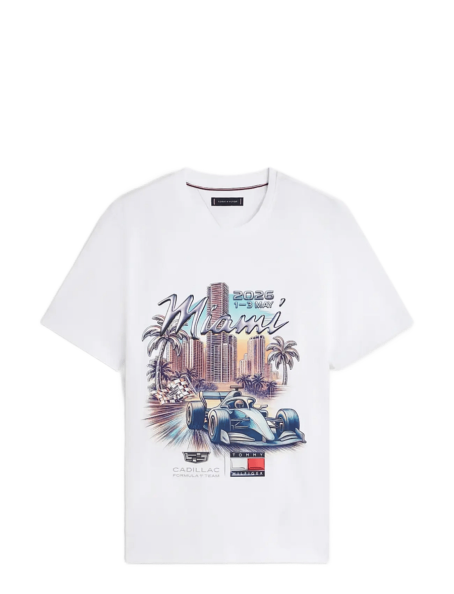 Tommy Hilfiger - TH X CF1 MIAMI GRAPHIC TEE - short-sleeved t-shirts - white - 1