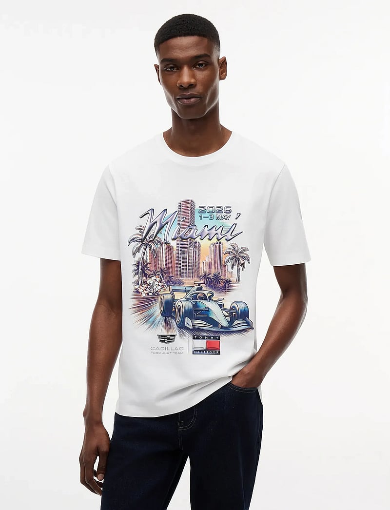 Tommy Hilfiger - TH X CF1 MIAMI GRAPHIC TEE - kurzärmelig - white - 5