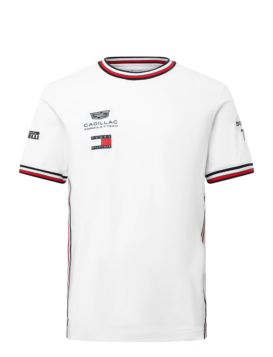 Tommy Hilfiger - TH X CF1 DRIVERS 77 TEE - short-sleeved t-shirts - white - 0