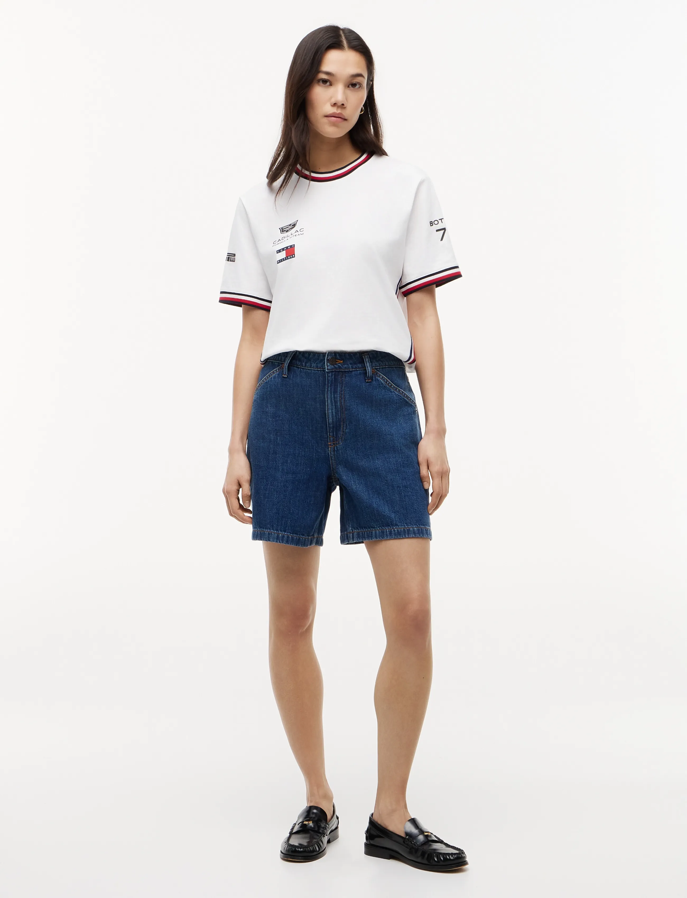 Tommy Hilfiger TH X CF1 DRIVERS 77 TEE - Shop efter anledning - WHITE / white