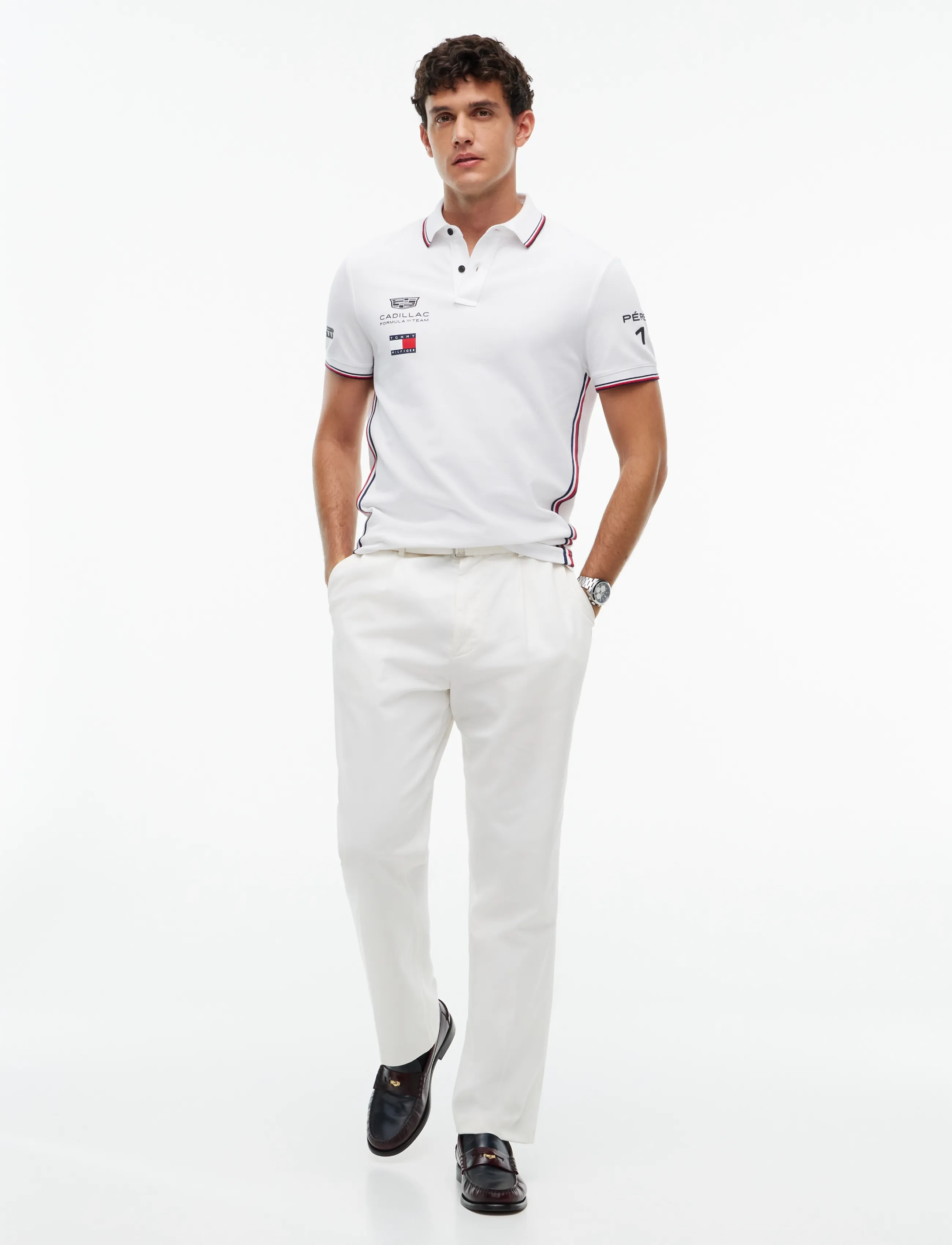Tommy Hilfiger - TH X CF1 DRIVERS 11 POLO - white - 2