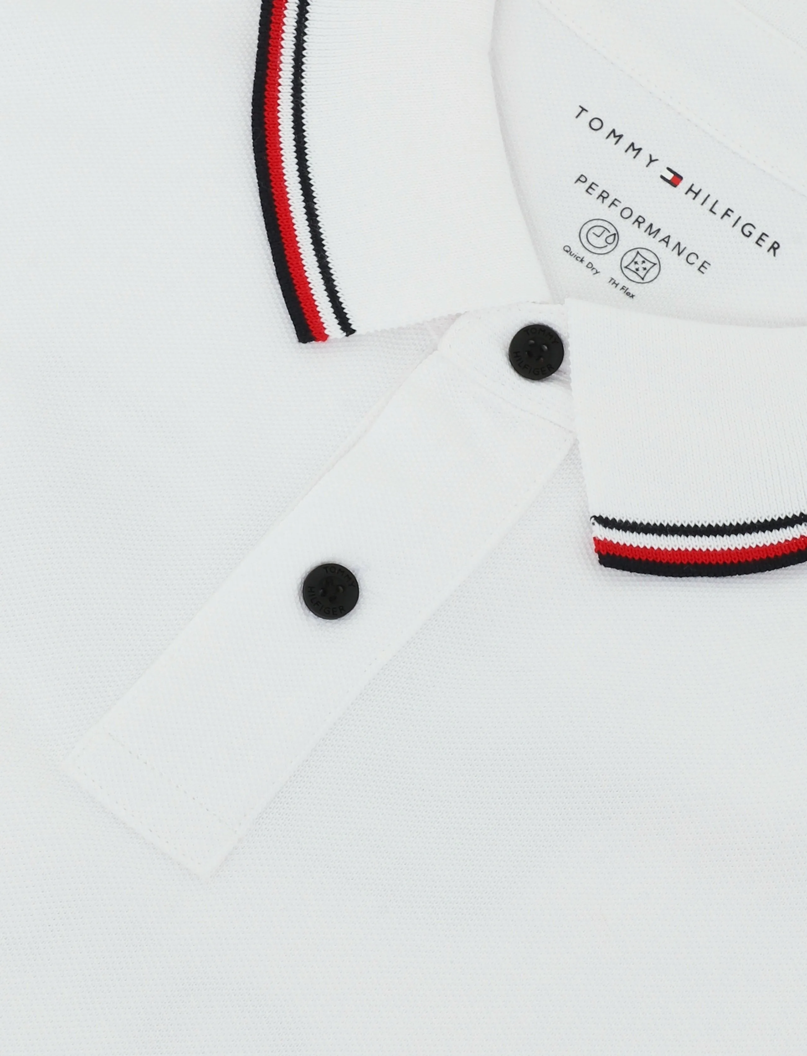 Tommy Hilfiger - TH X CF1 DRIVERS 11 POLO - oberteile & t-shirts - white - 5