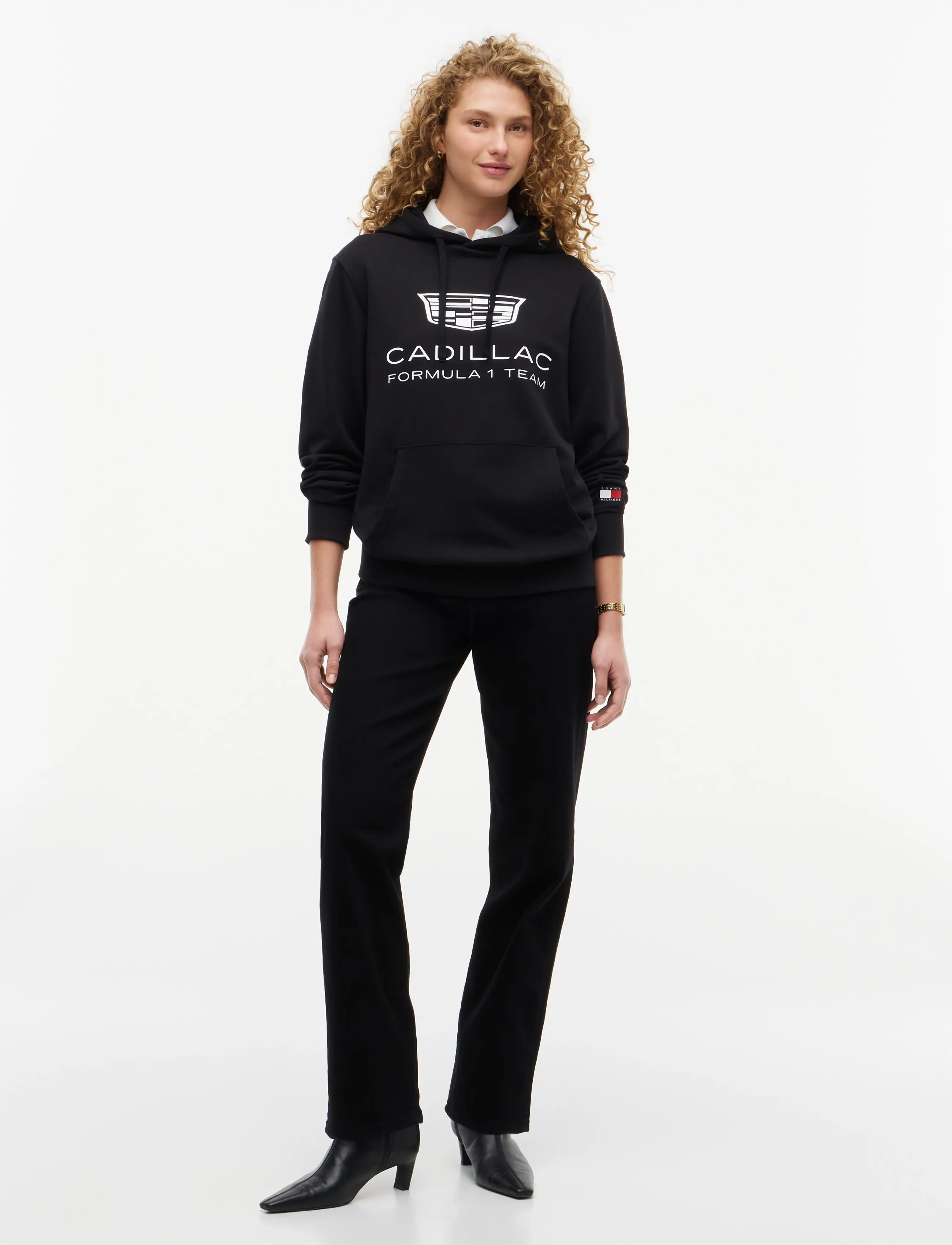 Tommy Hilfiger TH X CF1 SHIELD HOODIE - Kapuutsiga pusad - BLACK / black