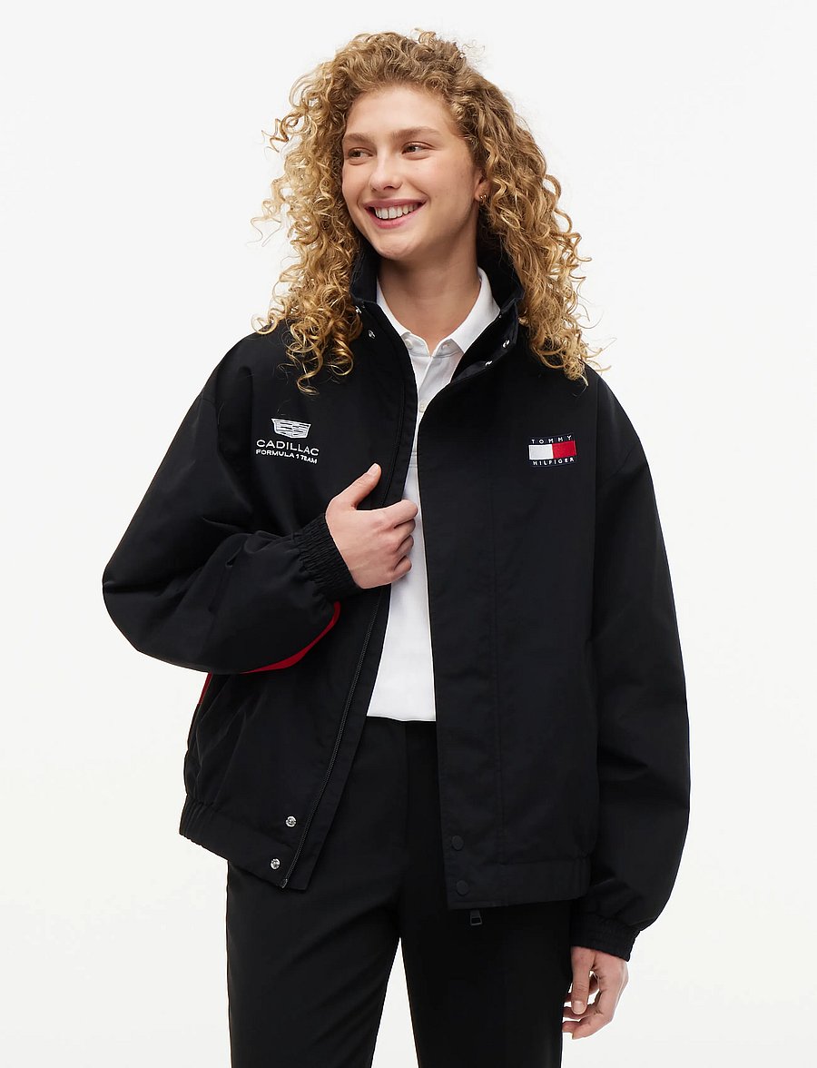 Tommy Hilfiger - TH X CF1 GRAPHIC FLAG JACKET - fall jackets - black - 3