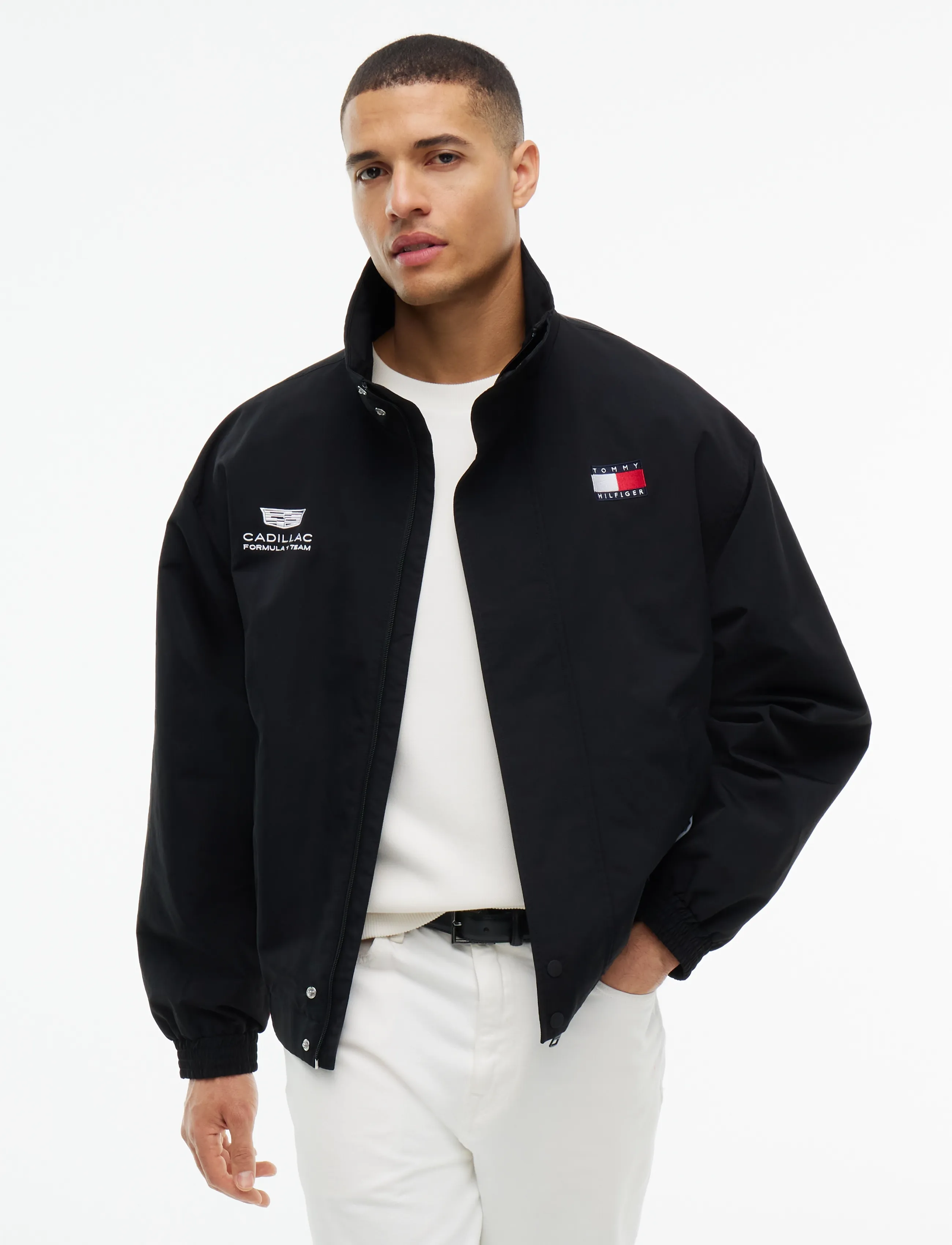 Tommy Hilfiger - TH X CF1  GRAPHIC FLAG JACKET - fall jackets - black - 4