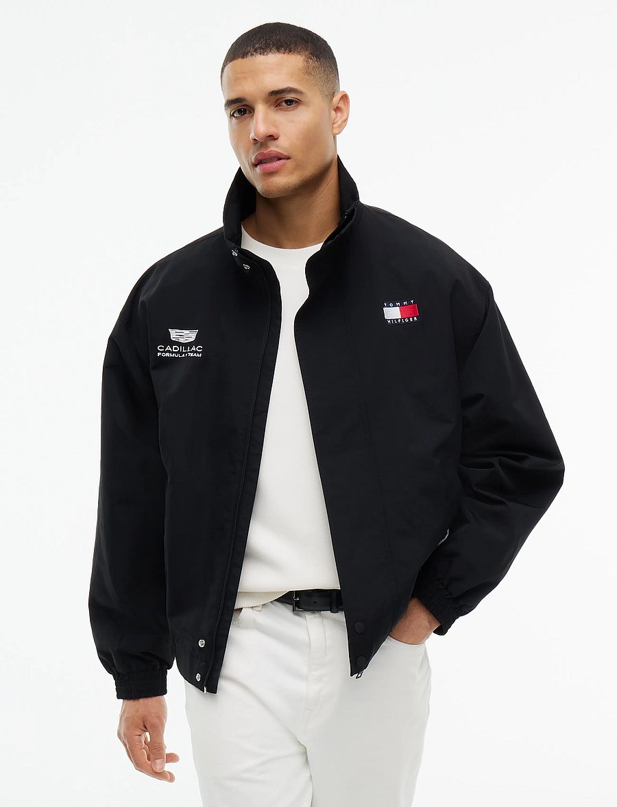 Tommy Hilfiger - TH X CF1 GRAPHIC FLAG JACKET - fall jackets - black - 4